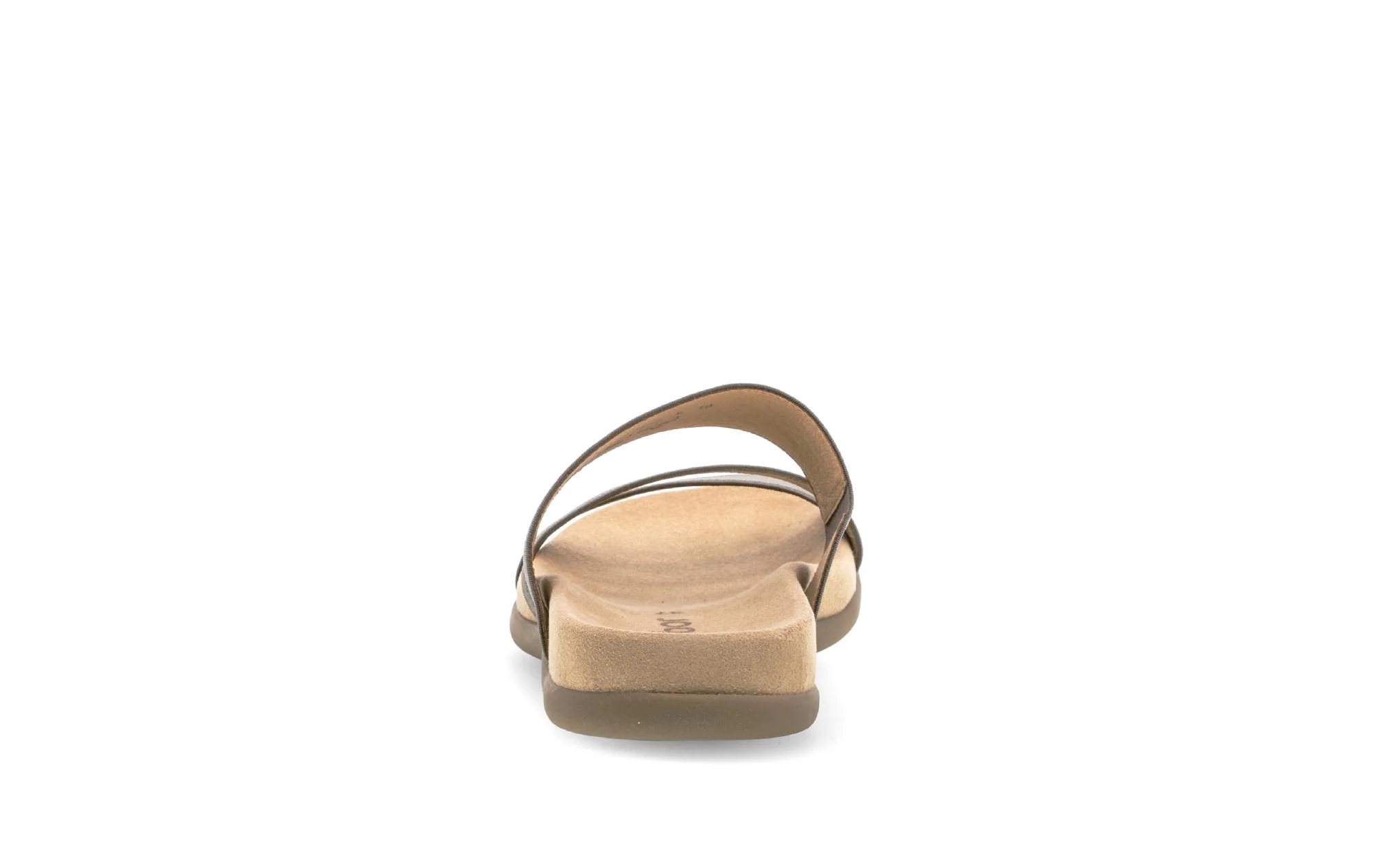 Mules taupe en textile - Image 4