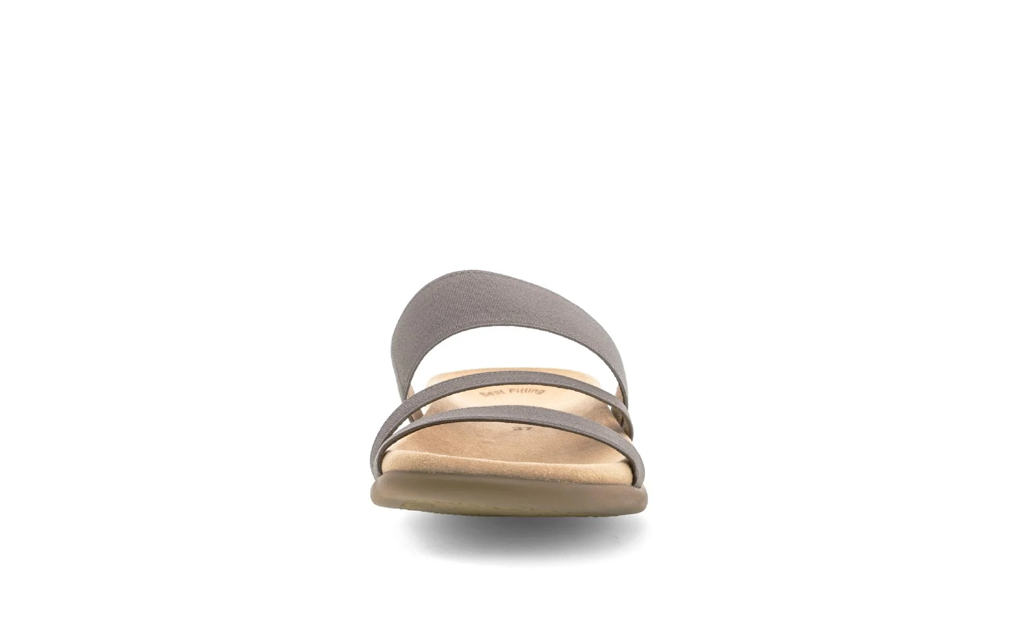 Mules taupe en textile - Image 5