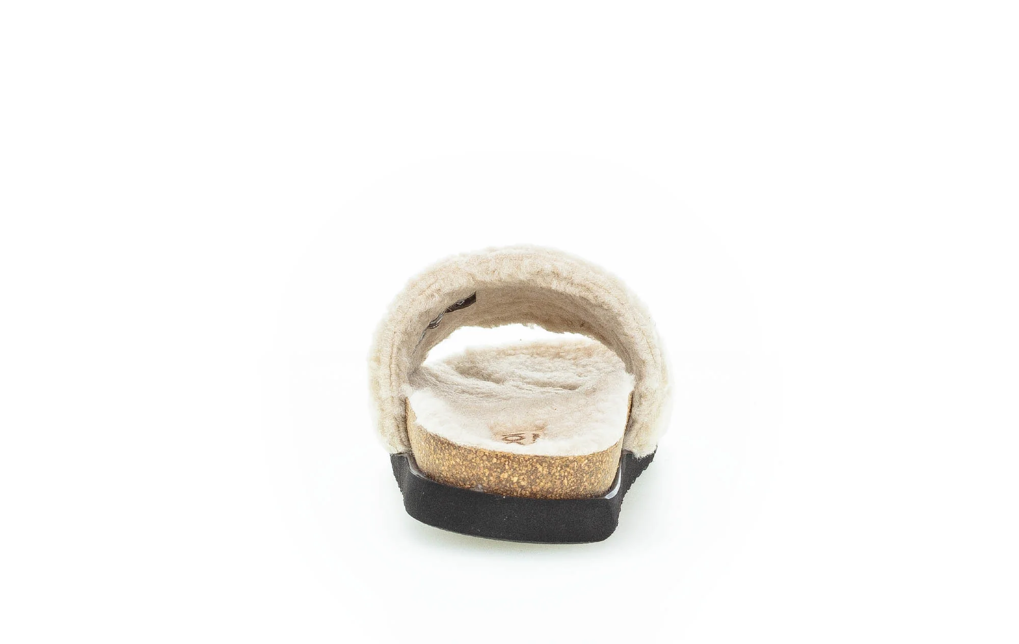 Pantoufles beiges en textile - Image 5