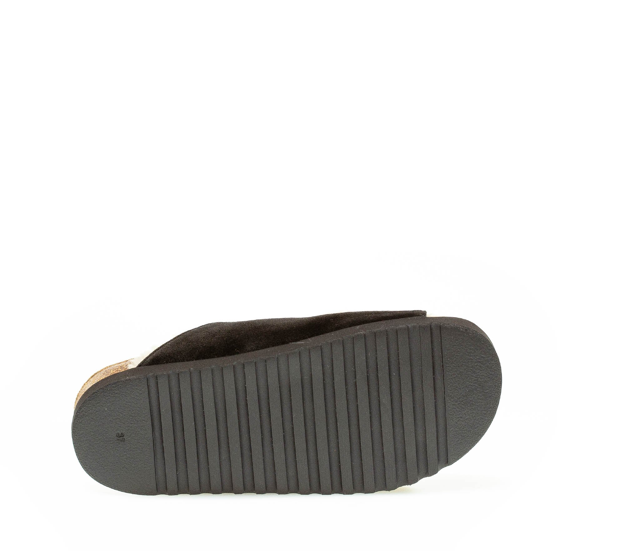 Pantoufles grises en textile - Image 6