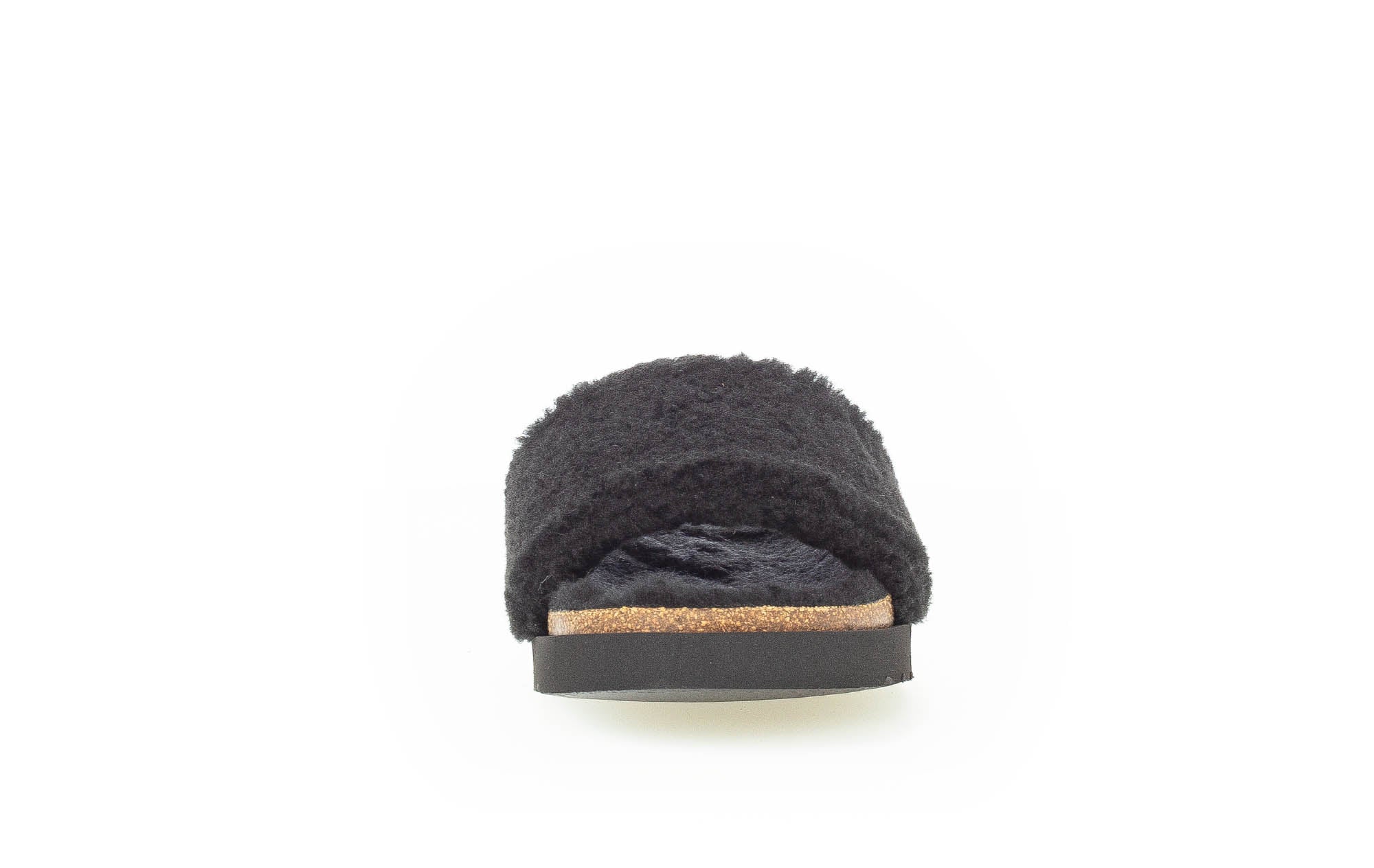 Pantoufles noires en textile - Image 5