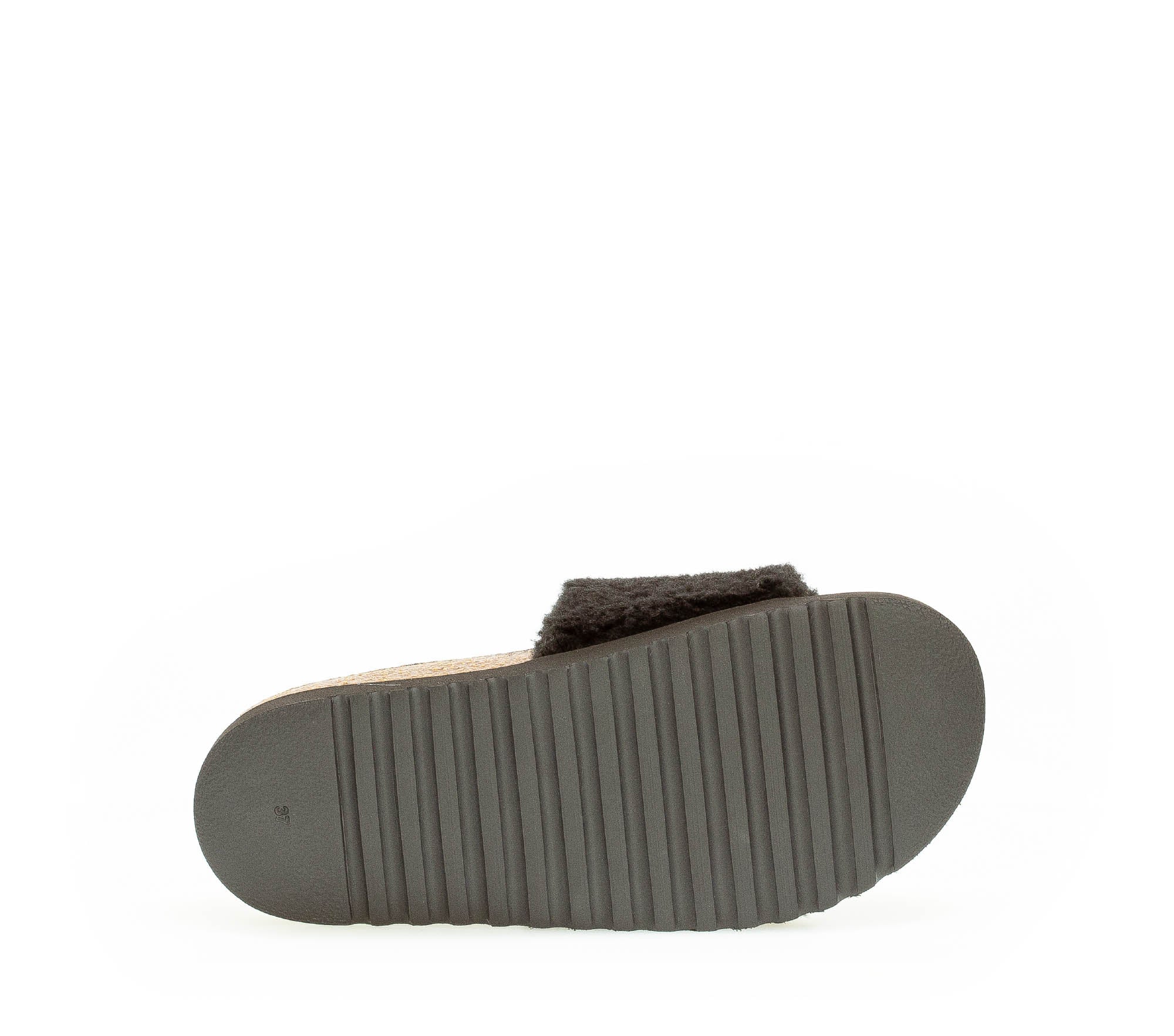 Pantoufles noires en textile - Image 6