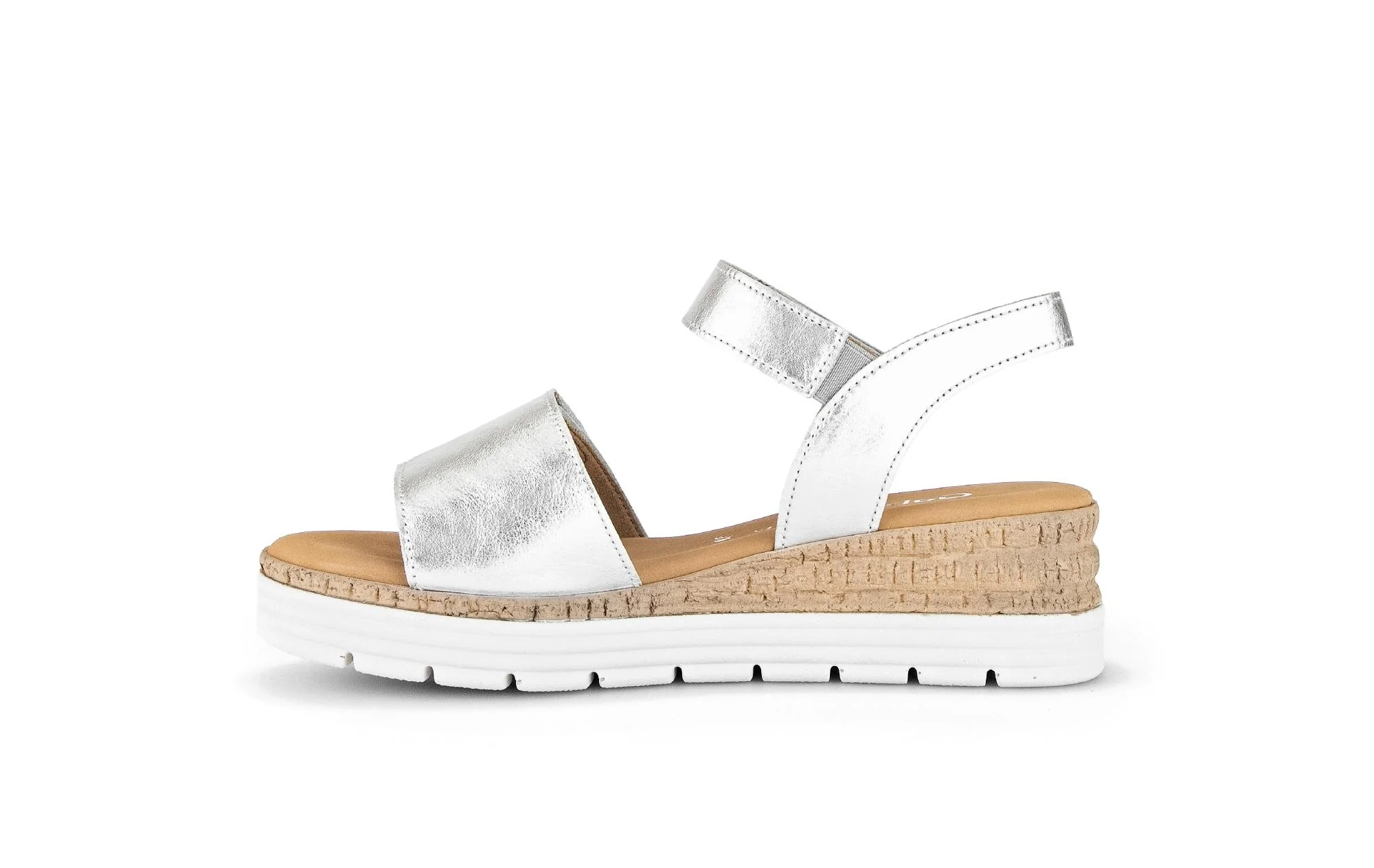 Sandales argent en cuir - Image 2