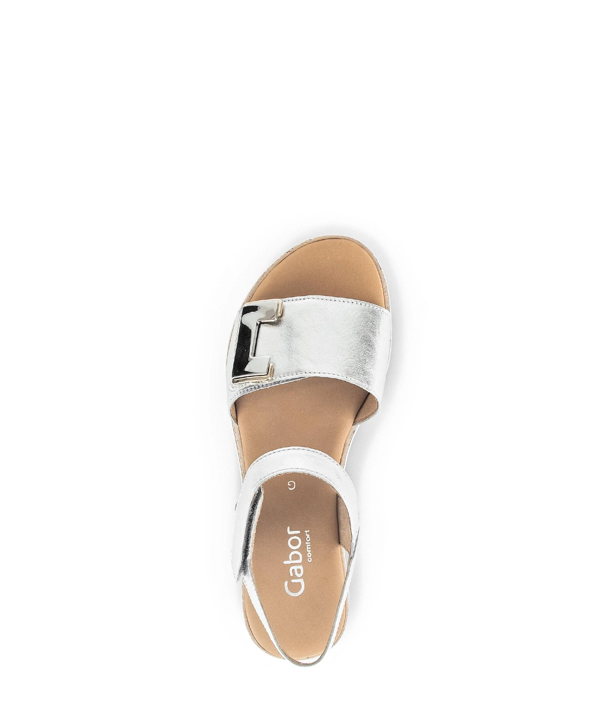 Sandales argent en cuir - Image 3