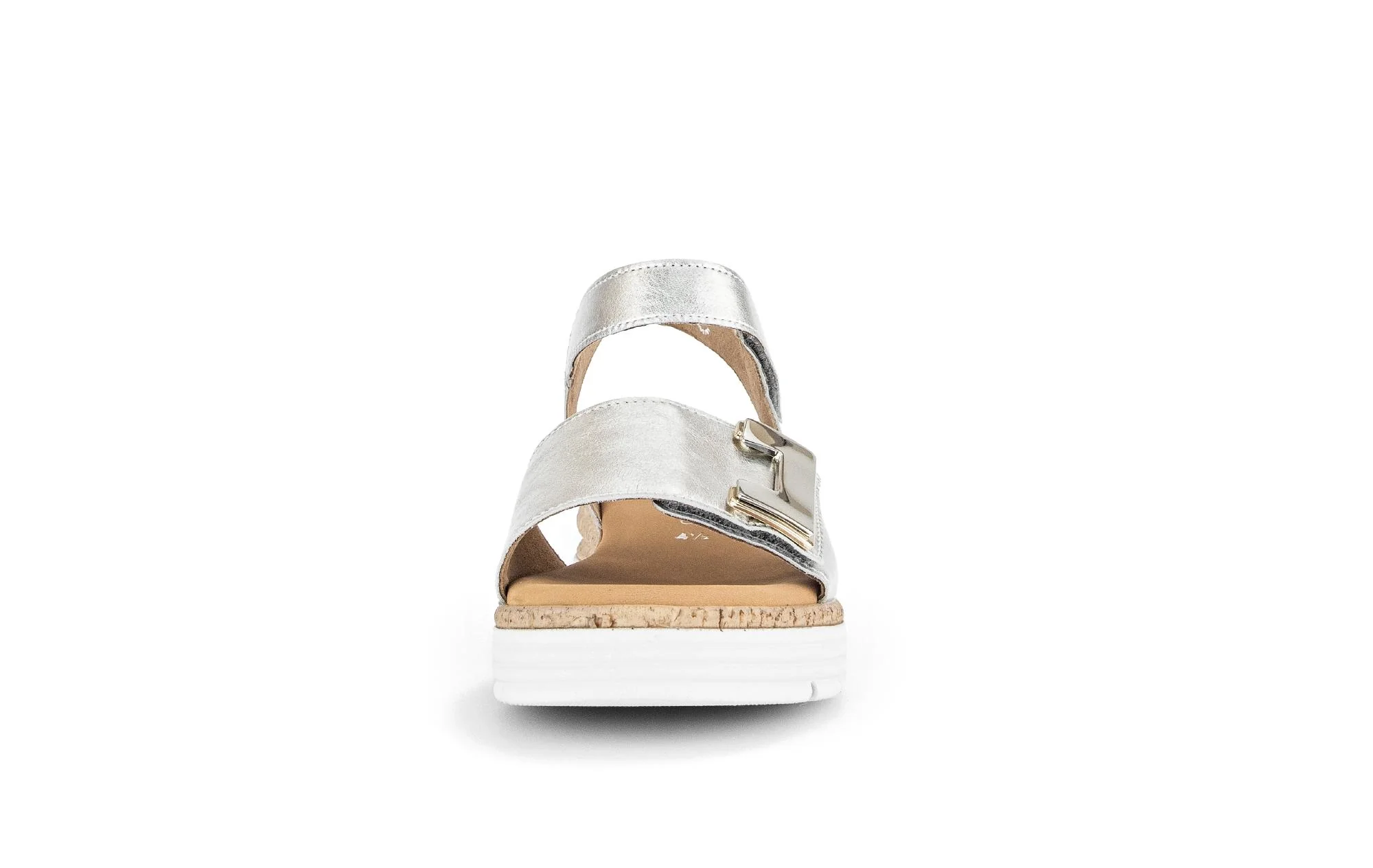 Sandales argent en cuir - Image 5