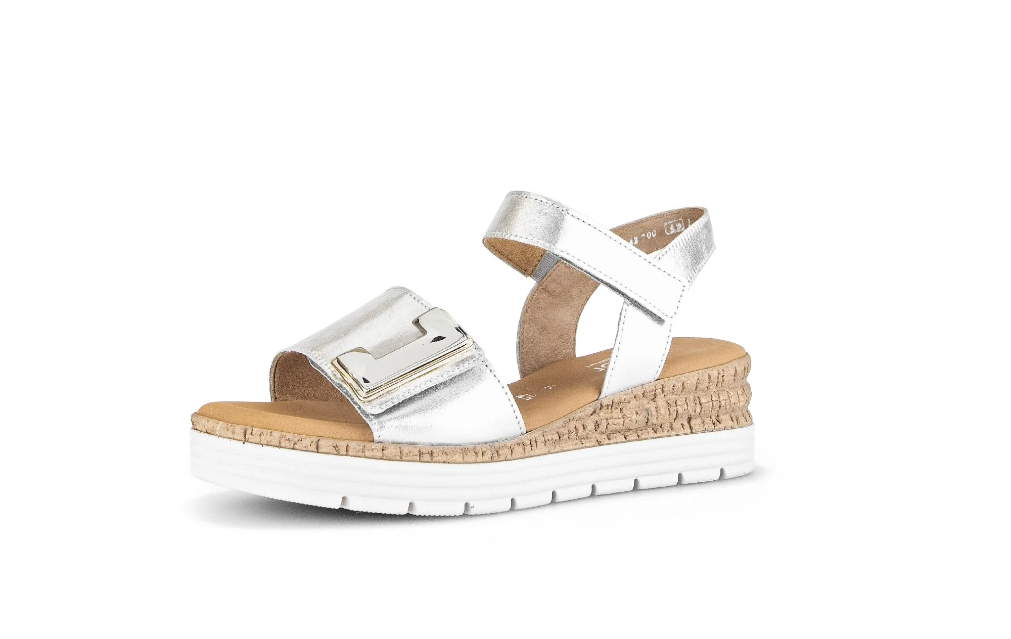 Sandales argent en cuir - Image 6