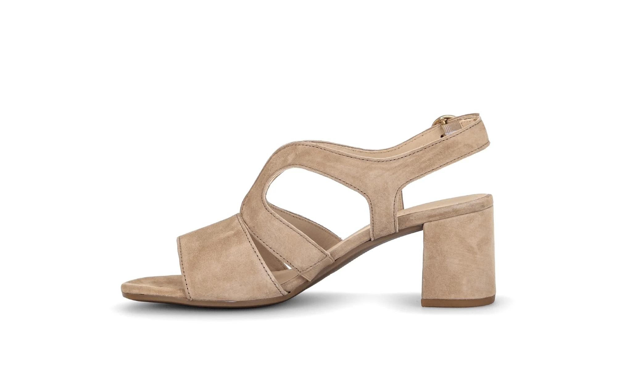 Sandales beiges en cuir - Image 2