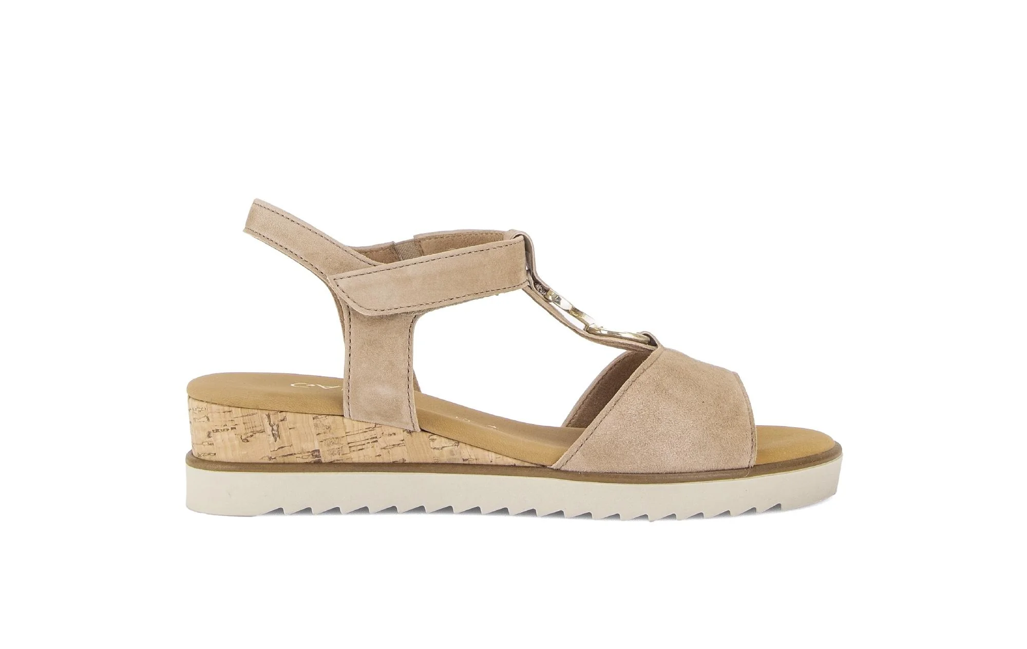 Sandales beiges en cuir