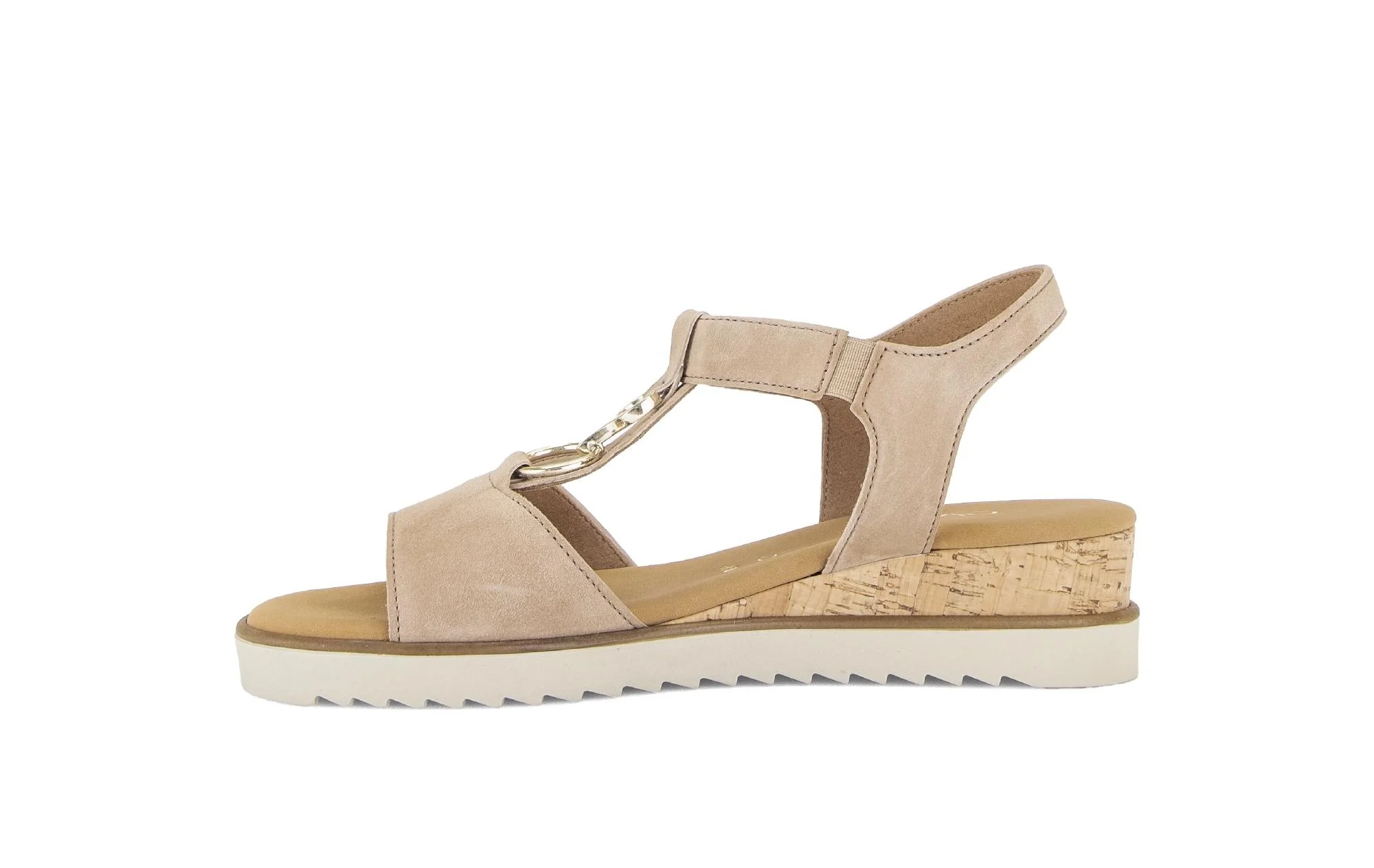 Sandales beiges en cuir - Image 2