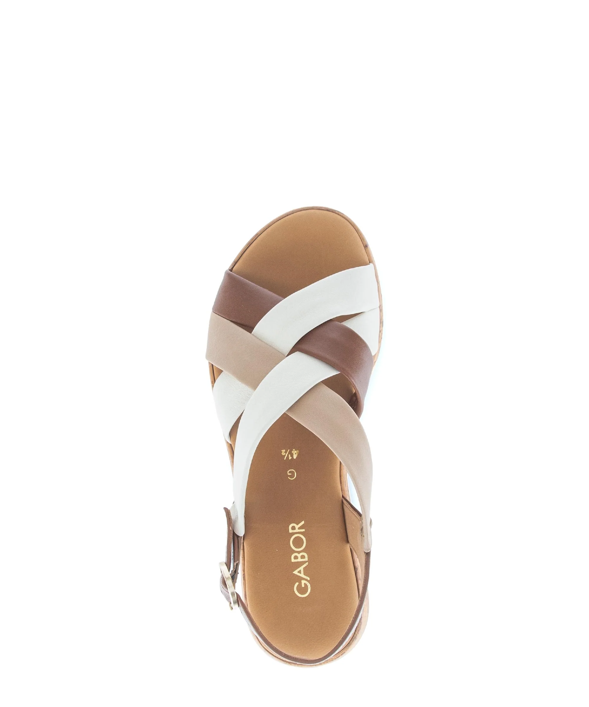 Sandales beiges en cuir - Image 3