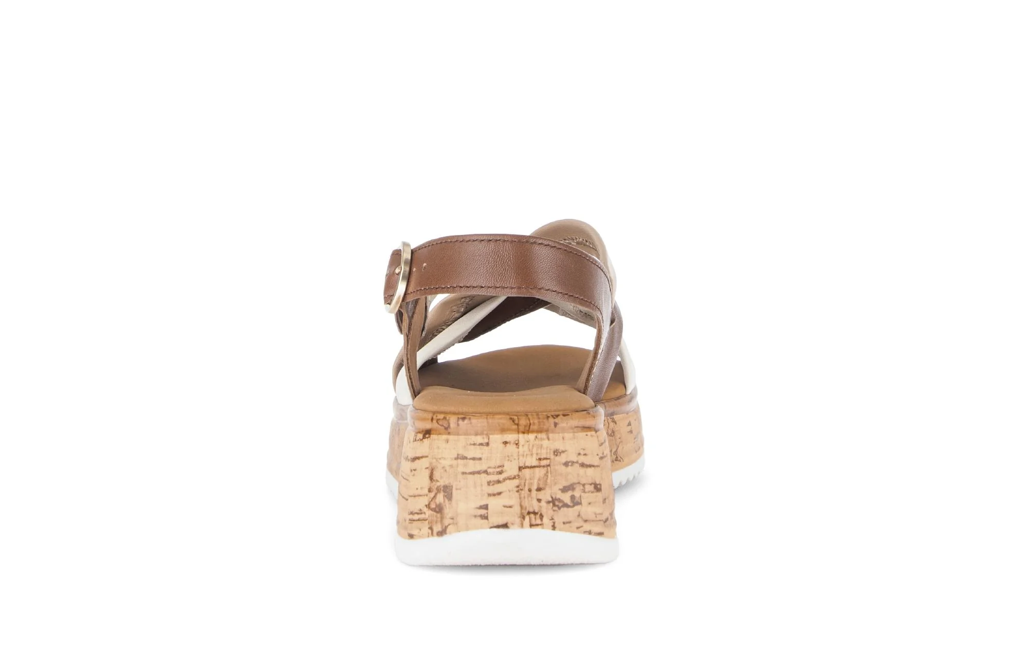 Sandales beiges en cuir - Image 4