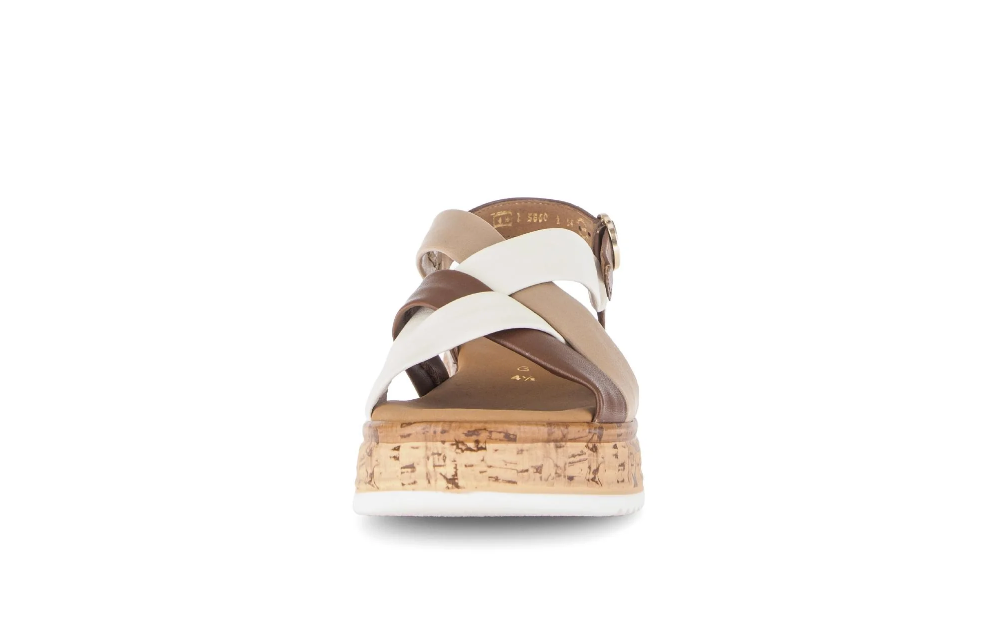 Sandales beiges en cuir - Image 5