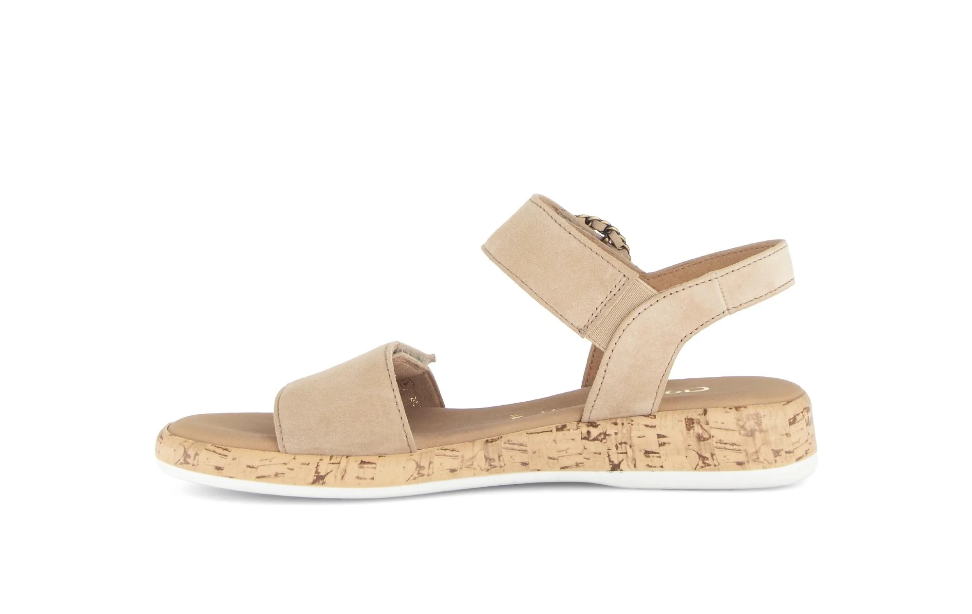 Sandales beiges en cuir - Image 2