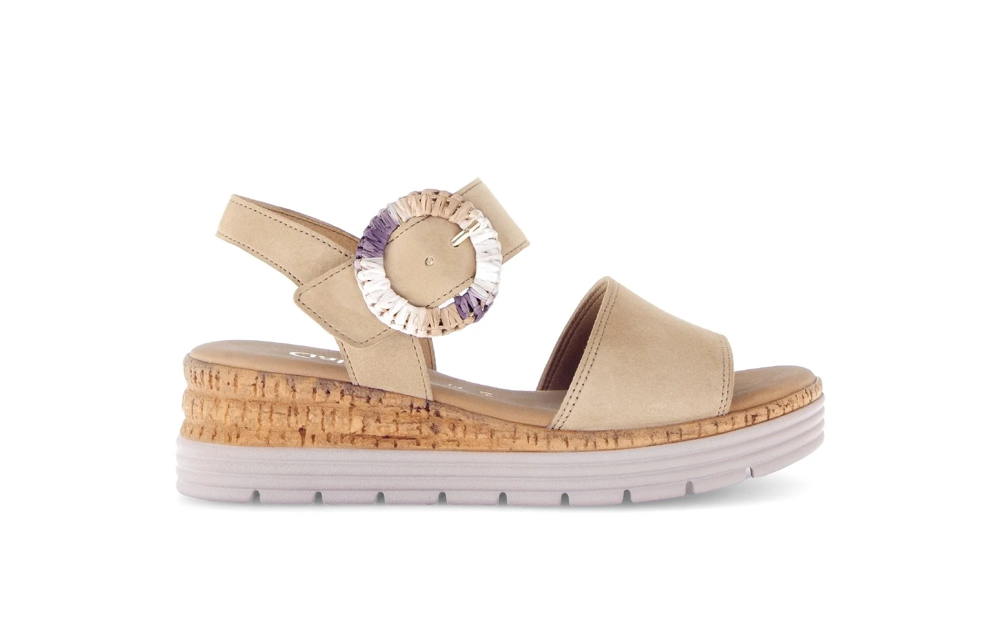 Sandales beiges en cuir