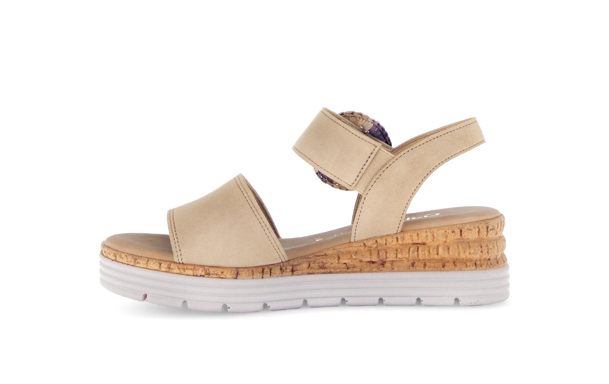 Sandales beiges en cuir - Image 2