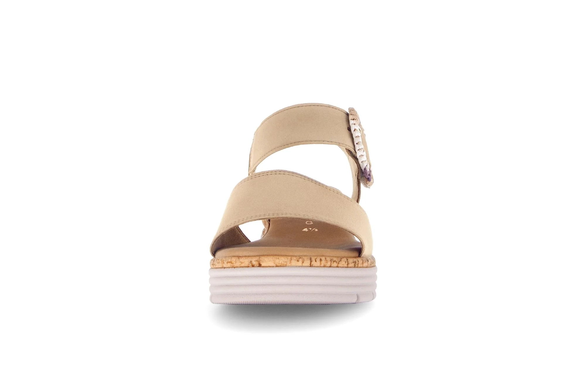 Sandales beiges en cuir - Image 5