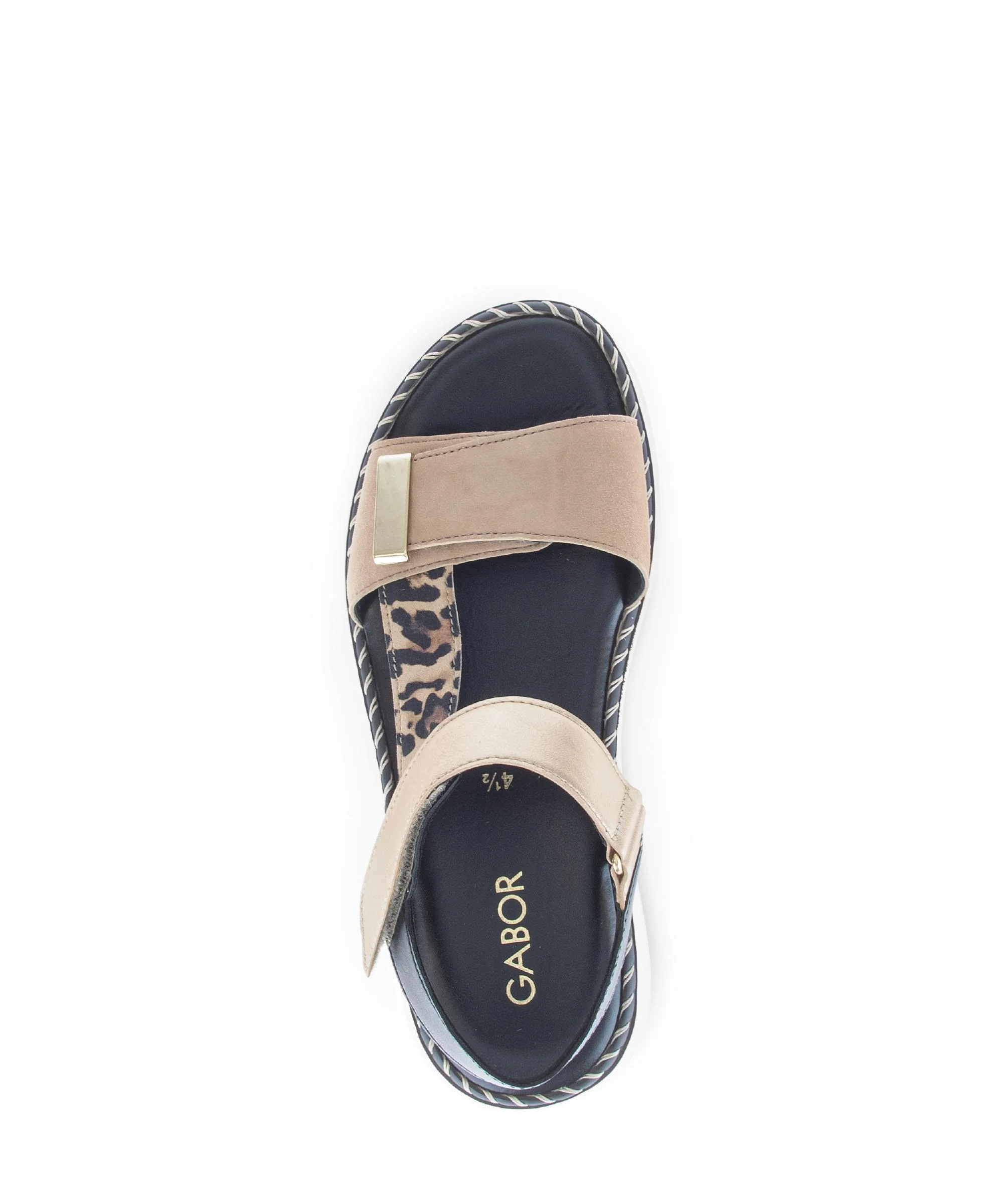 Sandales beiges en cuir - Image 3