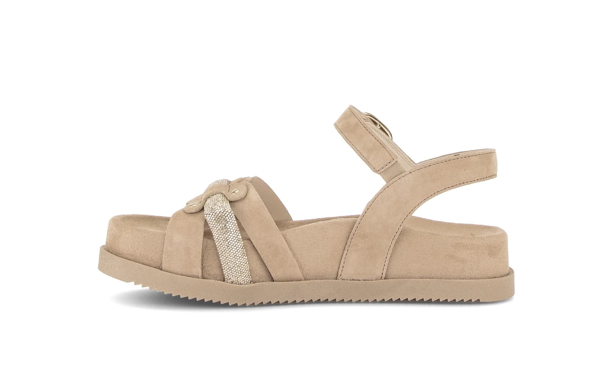 Sandales beiges en cuir - Image 2