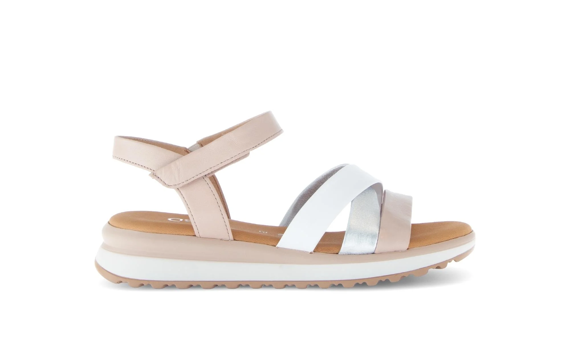 Sandales beiges en cuir