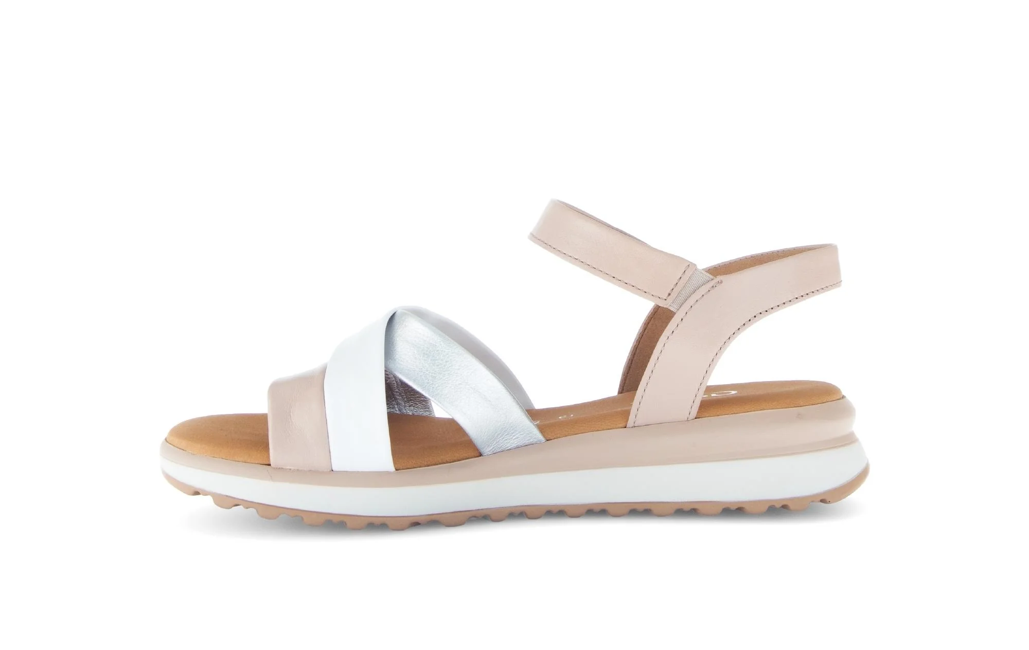 Sandales beiges en cuir - Image 2