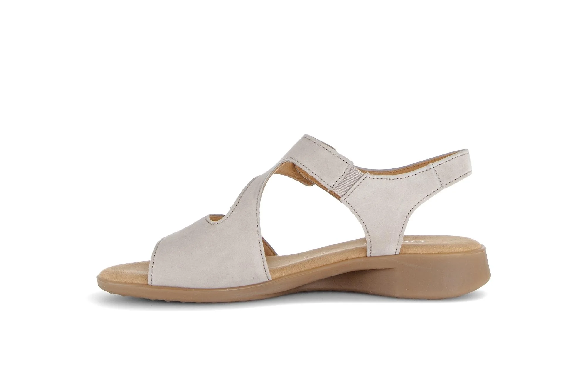 Sandales beiges en cuir - Image 2