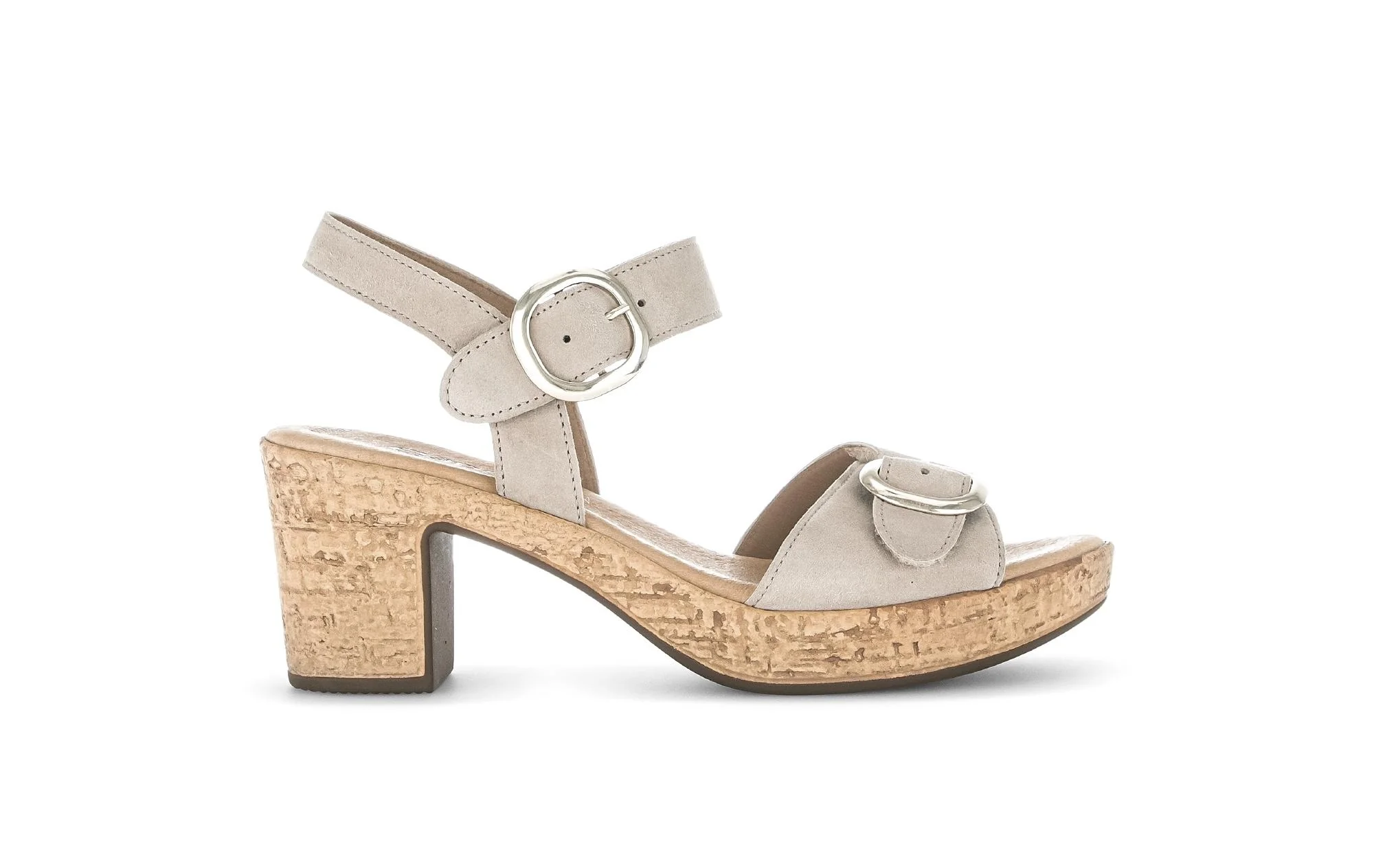Sandales beiges en cuir