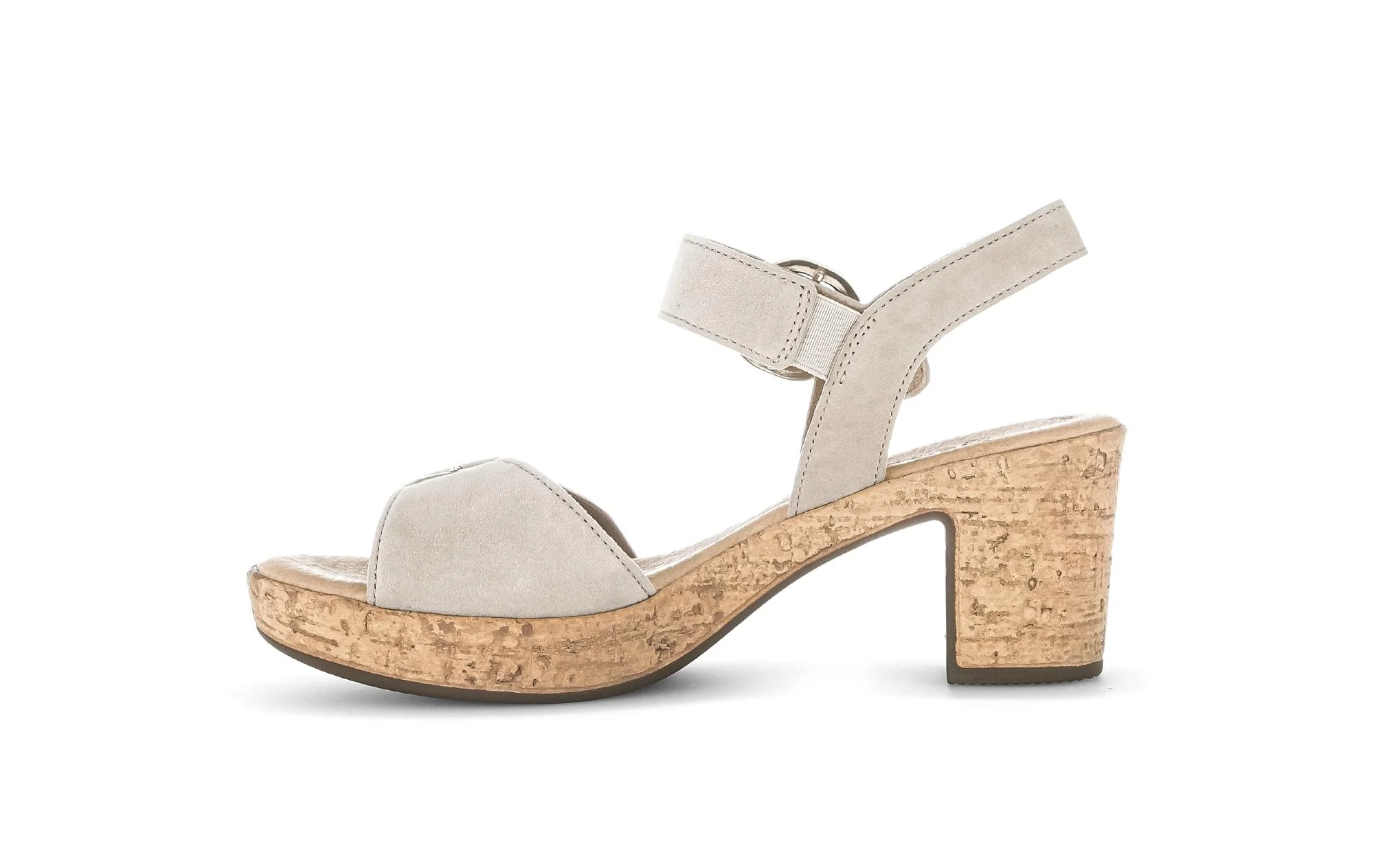 Sandales beiges en cuir - Image 2