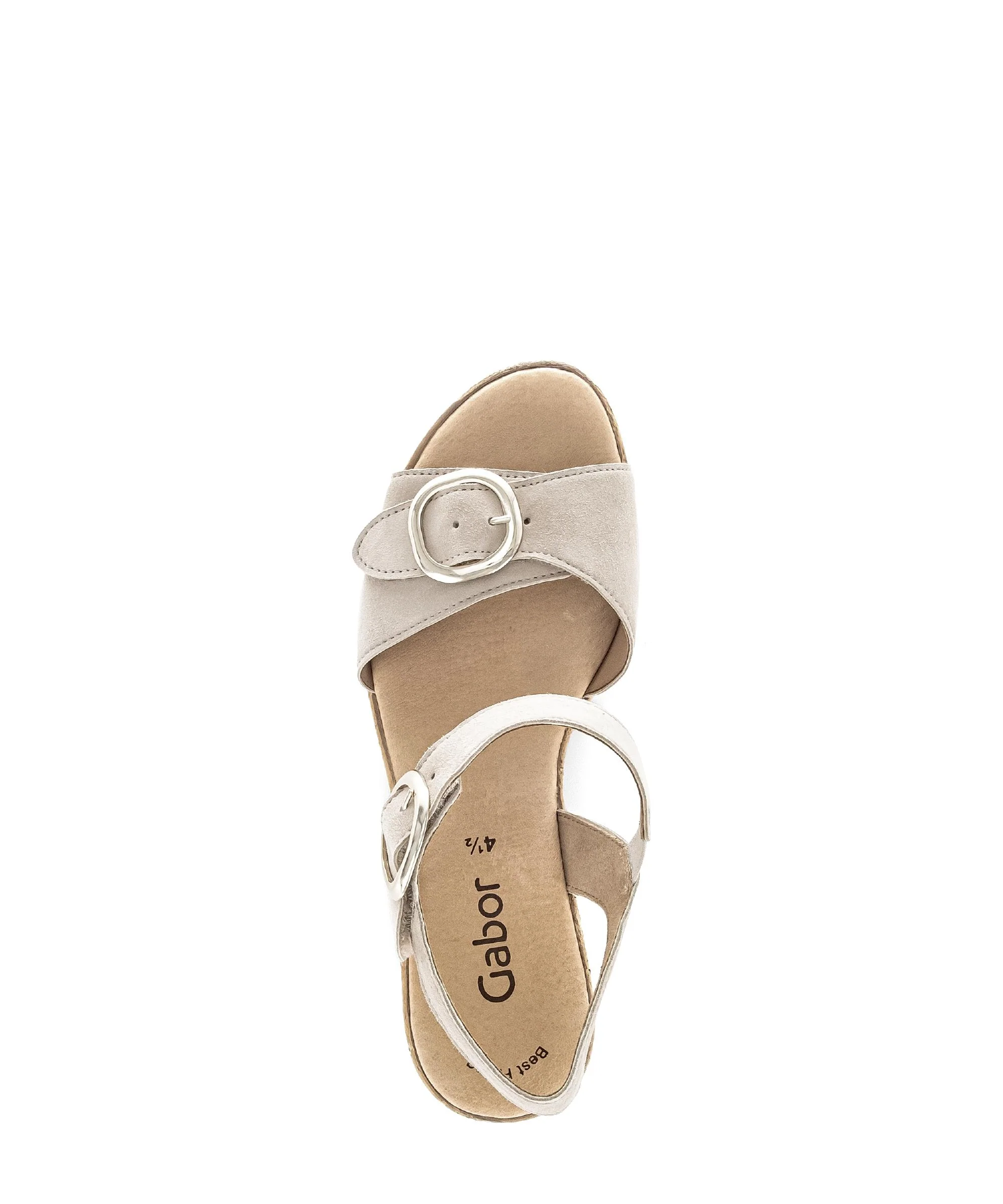 Sandales beiges en cuir - Image 3