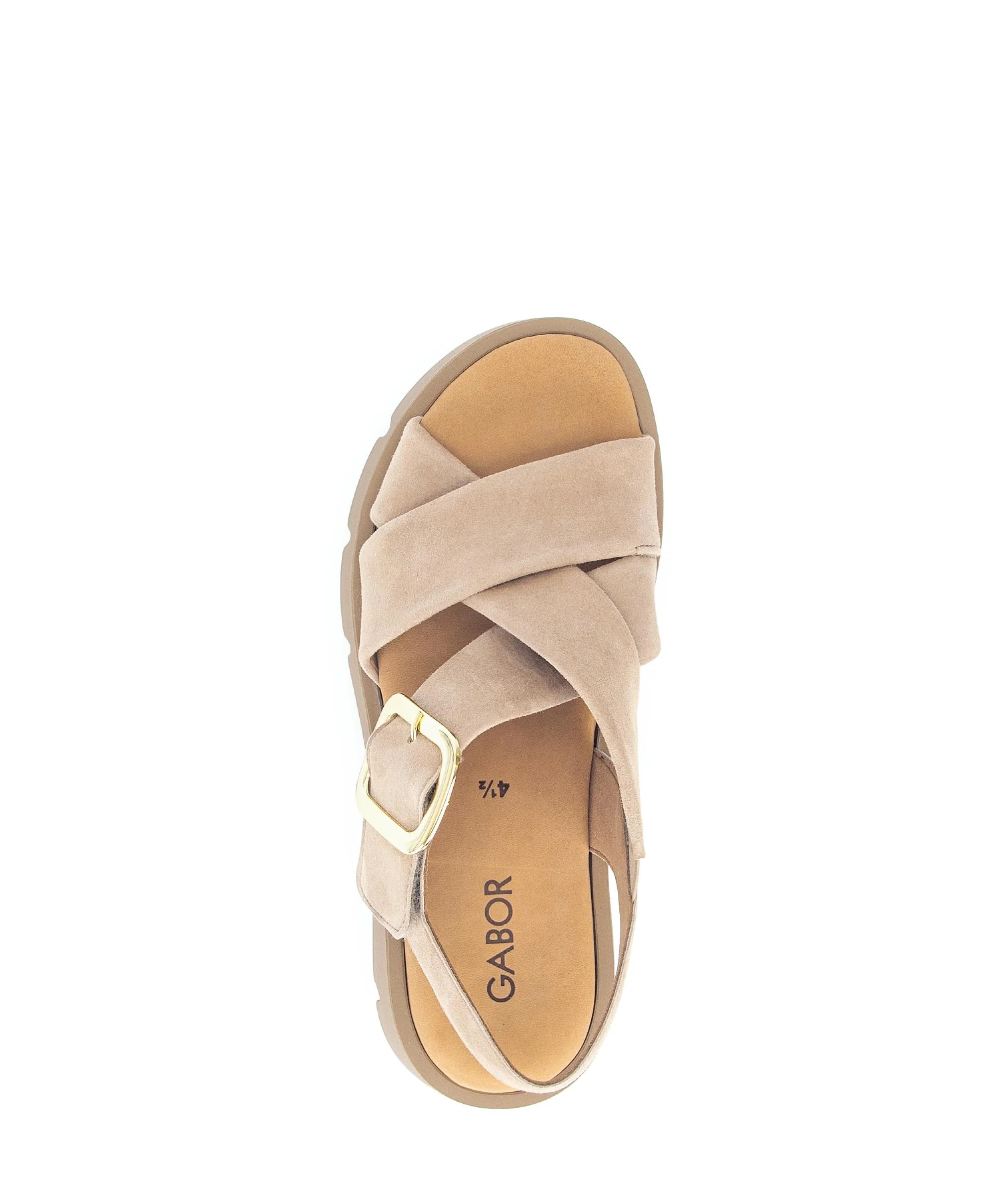Sandales beiges en cuir - Image 3