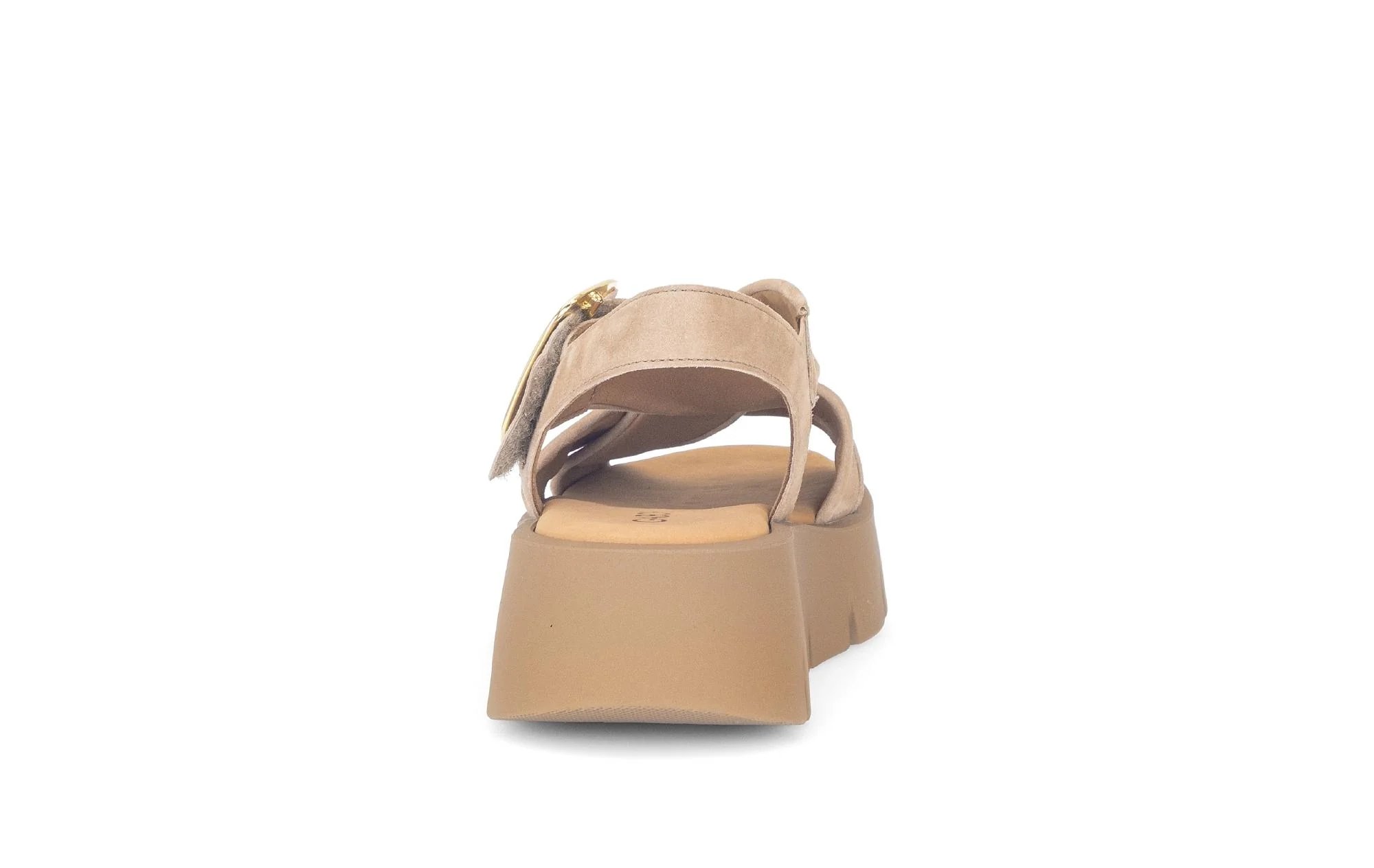 Sandales beiges en cuir - Image 4