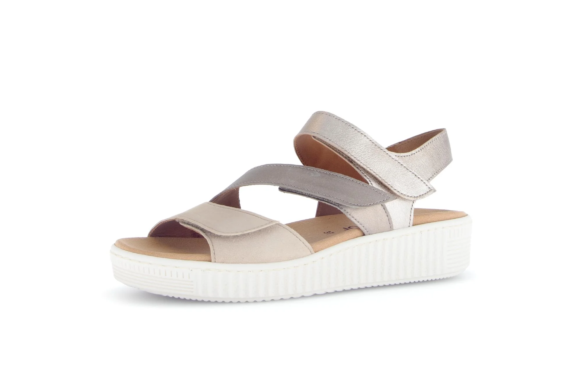 Sandales beiges en nubuck (semelle amovible) - Image 6