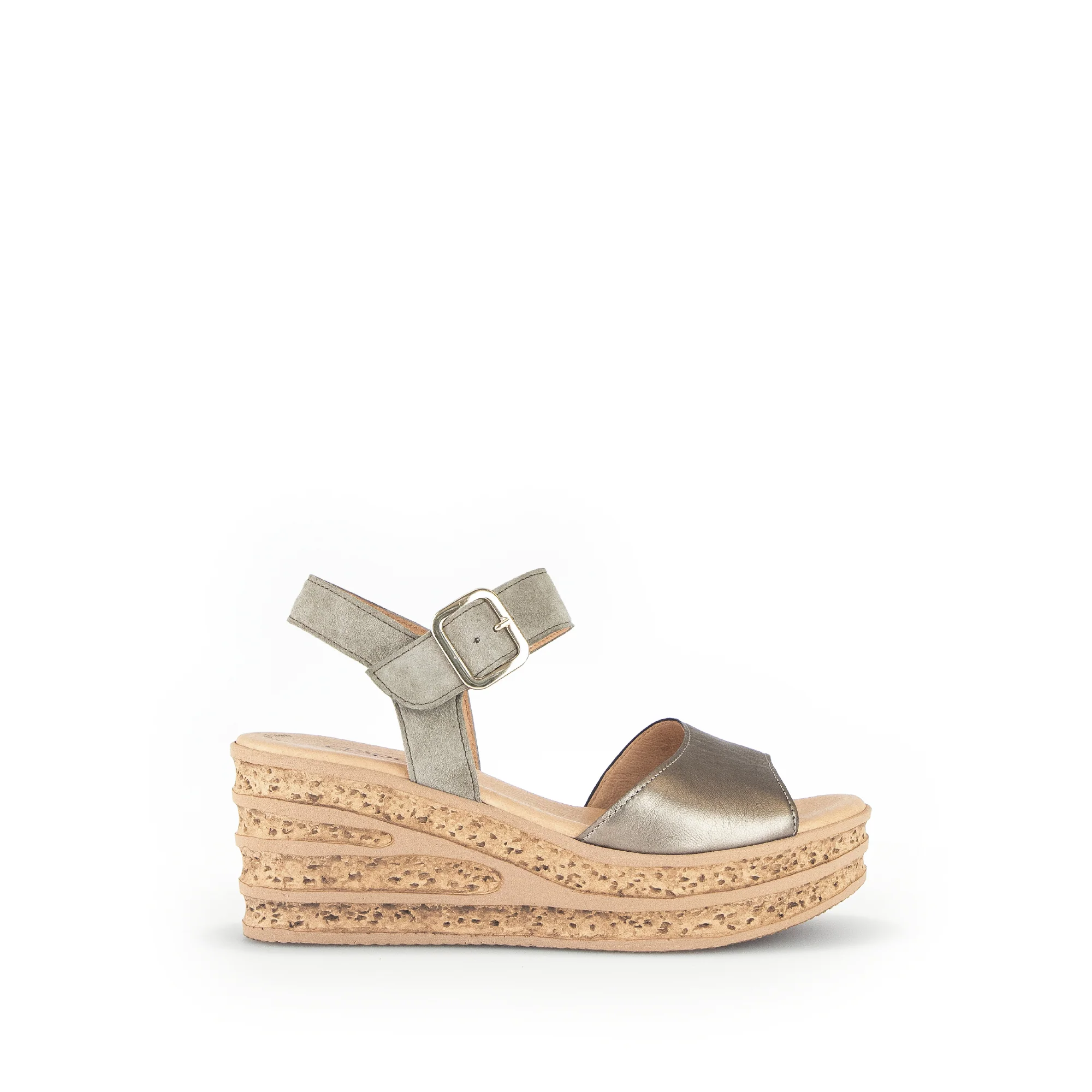 Sandales beiges en cuir