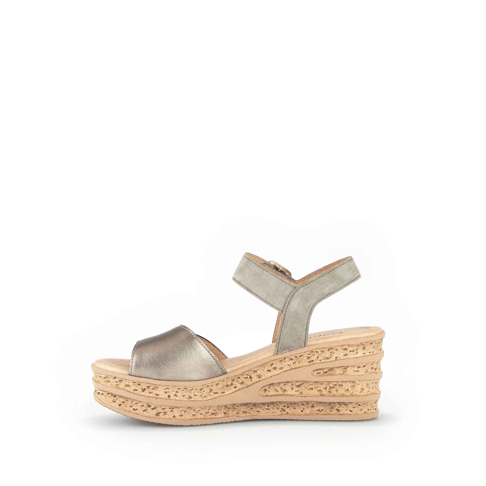 Sandales beiges en cuir - Image 2