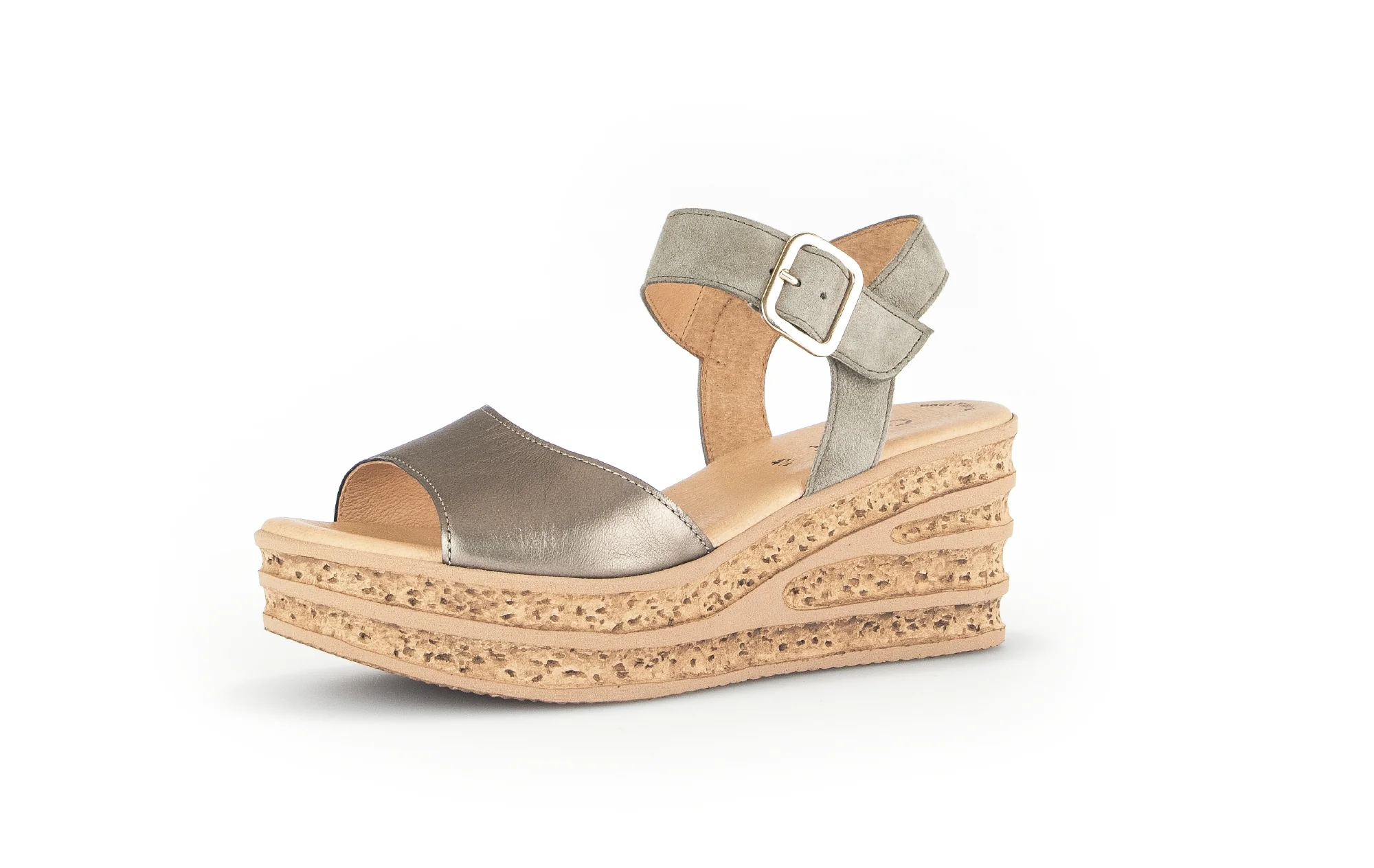 Sandales beiges en cuir - Image 3