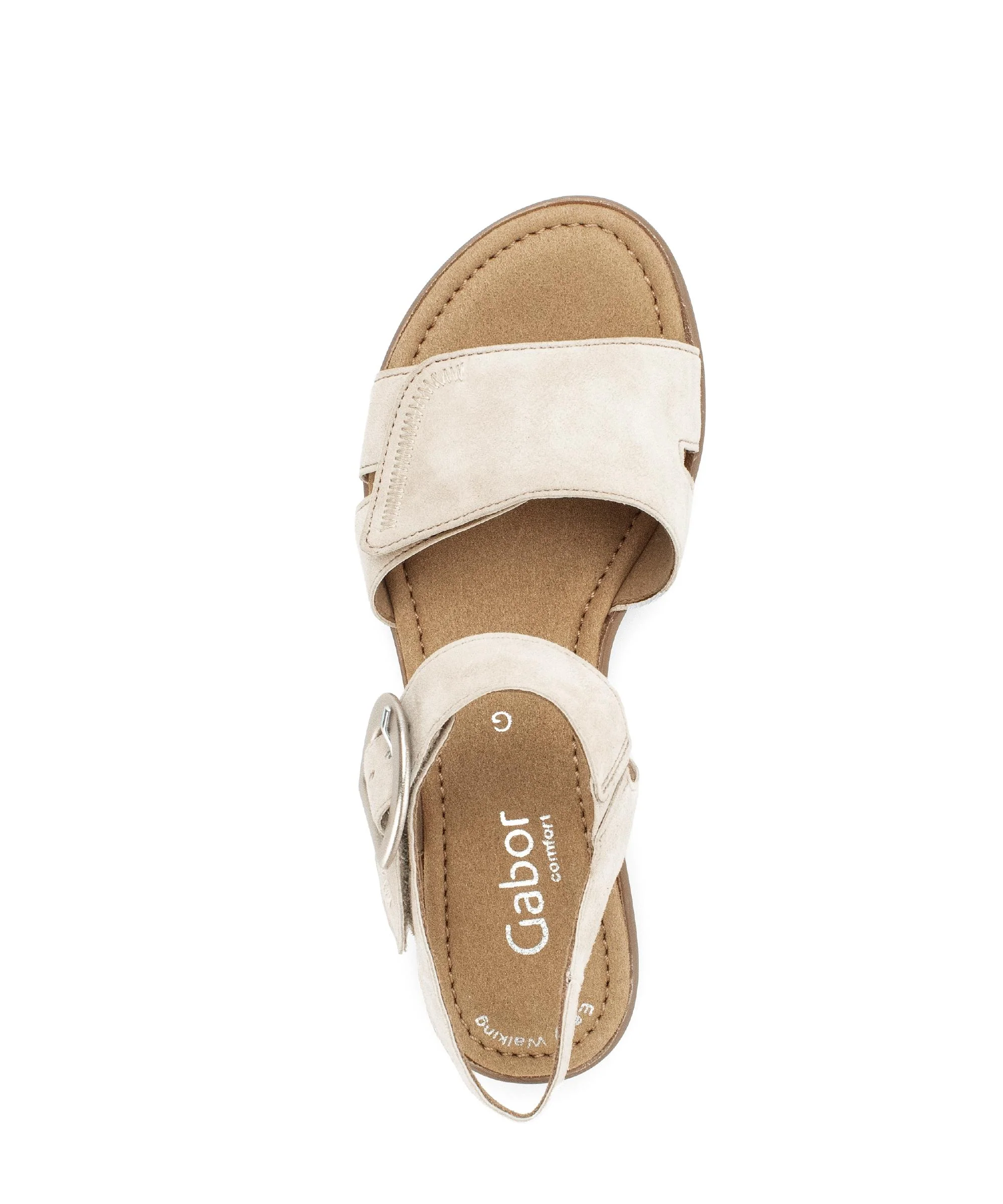 Sandales beiges en cuir - Image 3