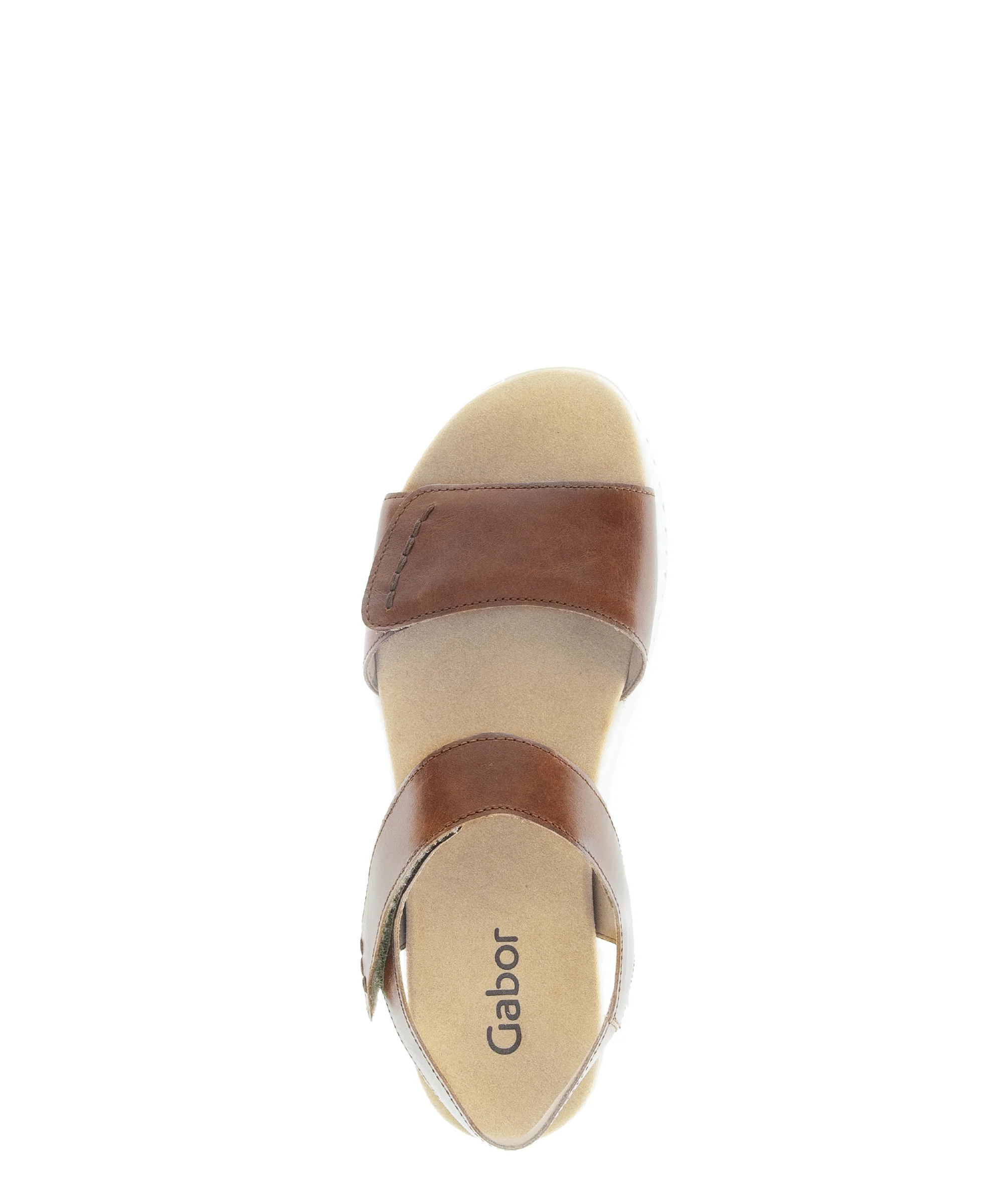 Sandales beiges en cuir lisse - Image 3