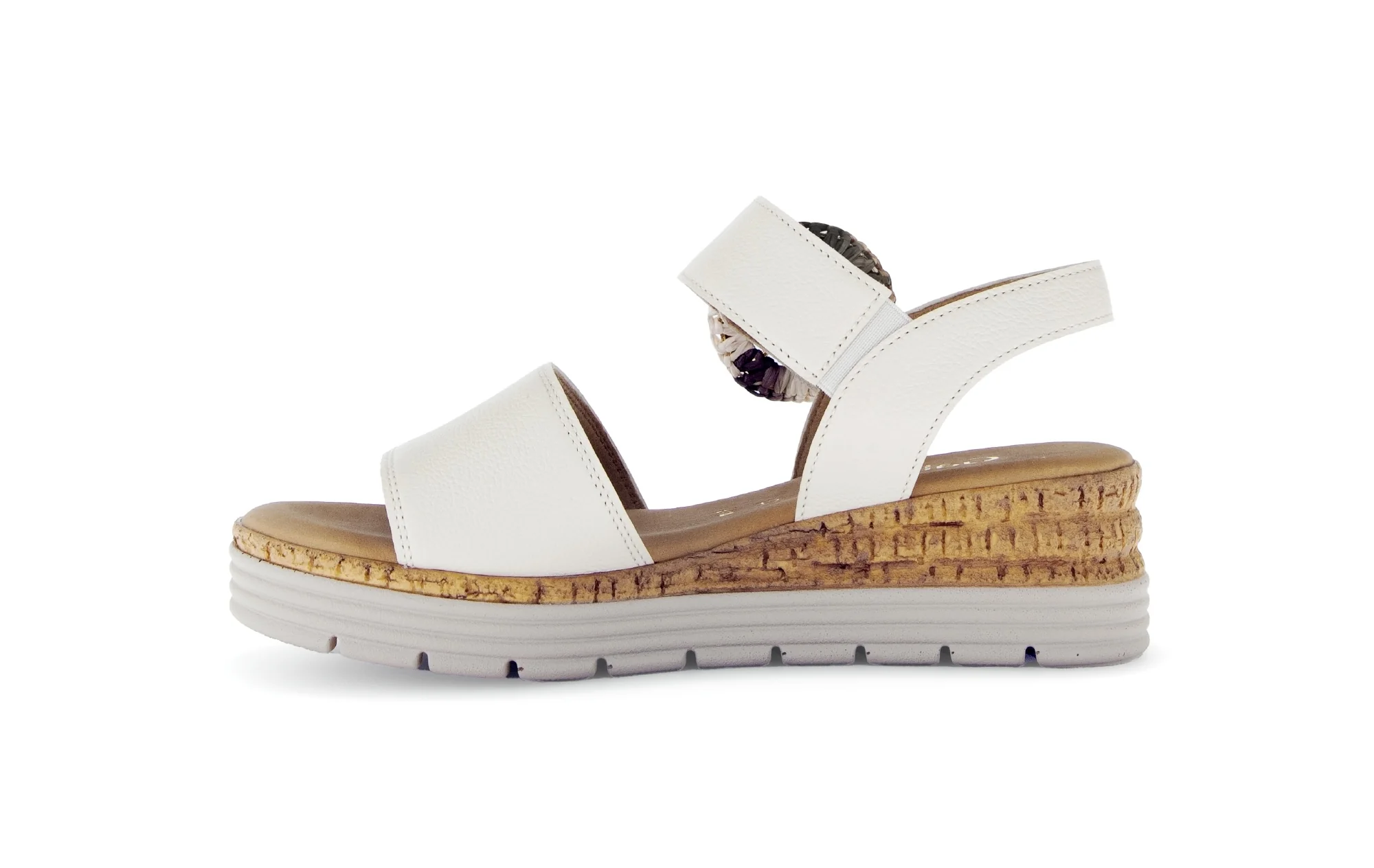 Sandales beiges en cuir lisse - Image 2