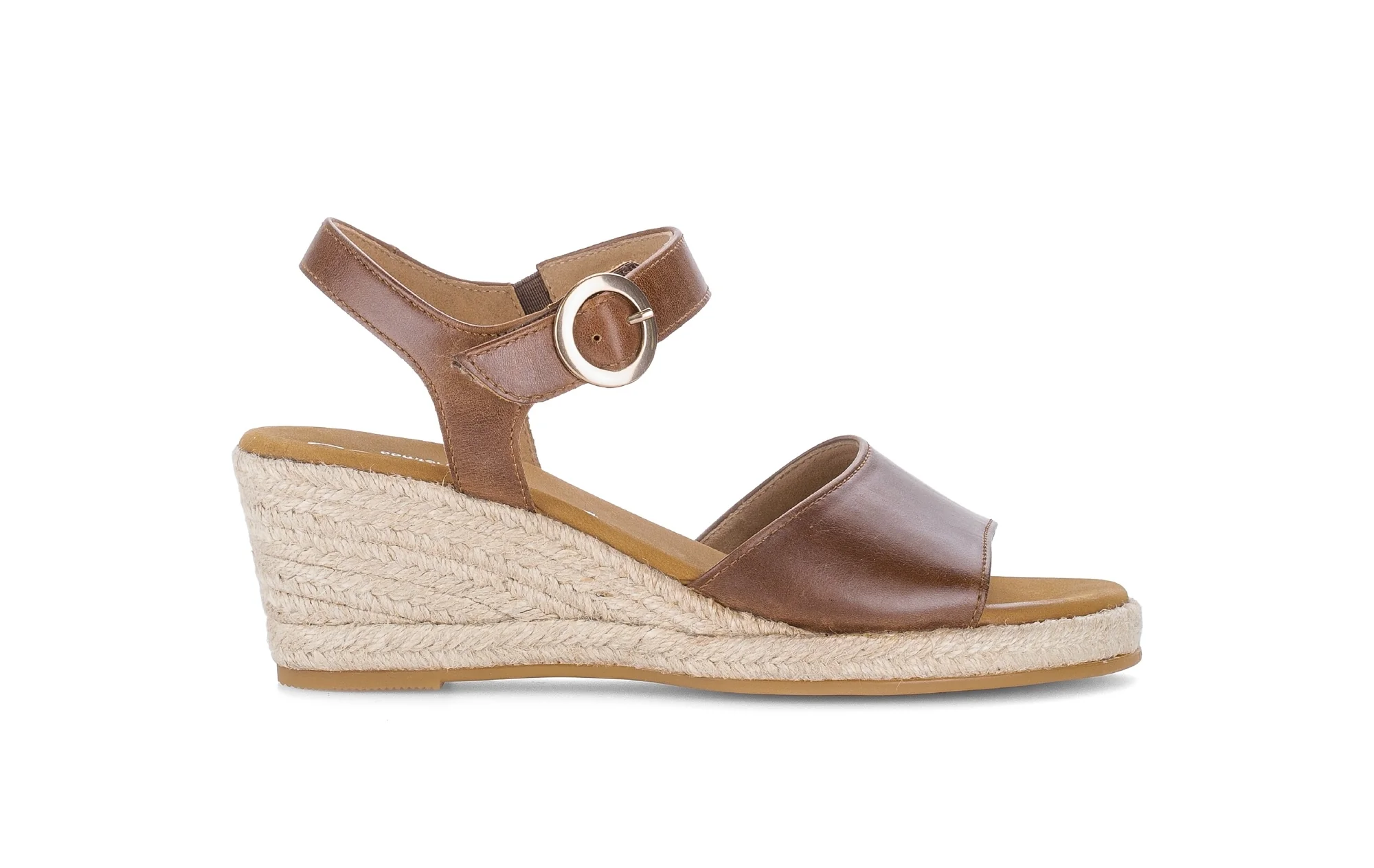 Sandales beiges en cuir lisse
