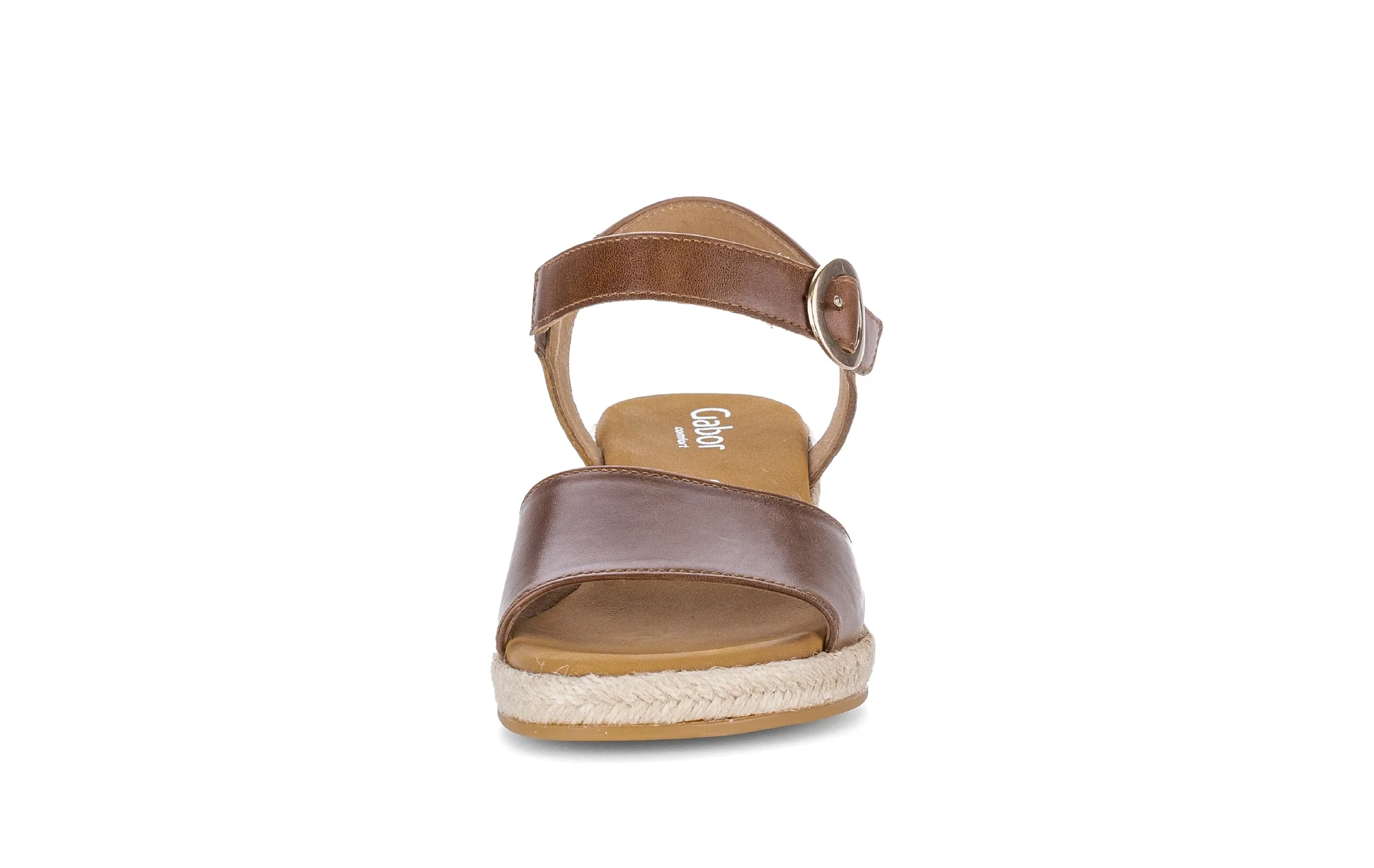 Sandales beiges en cuir lisse - Image 5