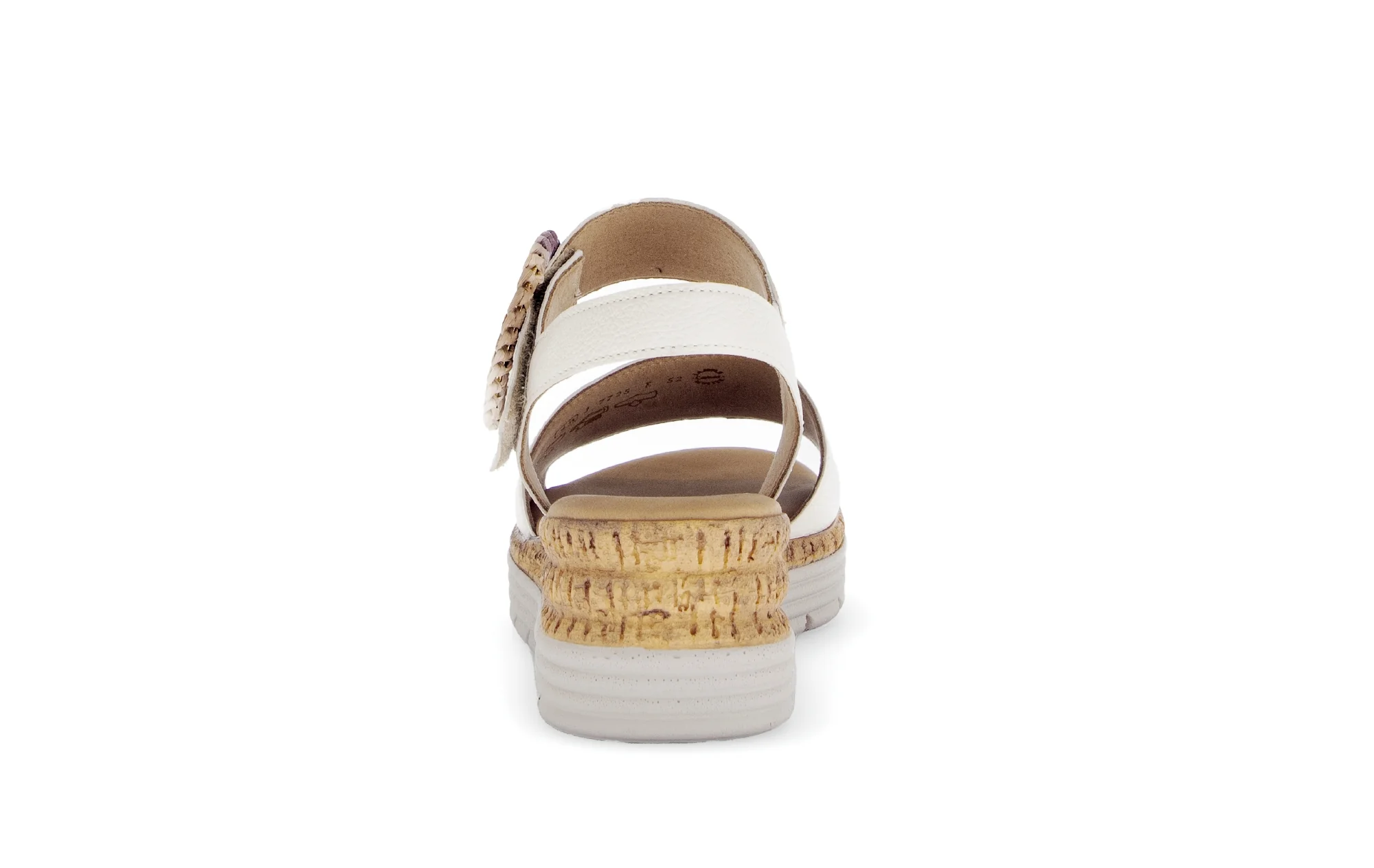 Sandales beiges en cuir lisse - Image 4