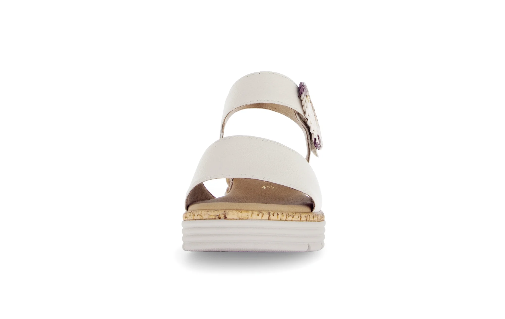 Sandales beiges en cuir lisse - Image 5