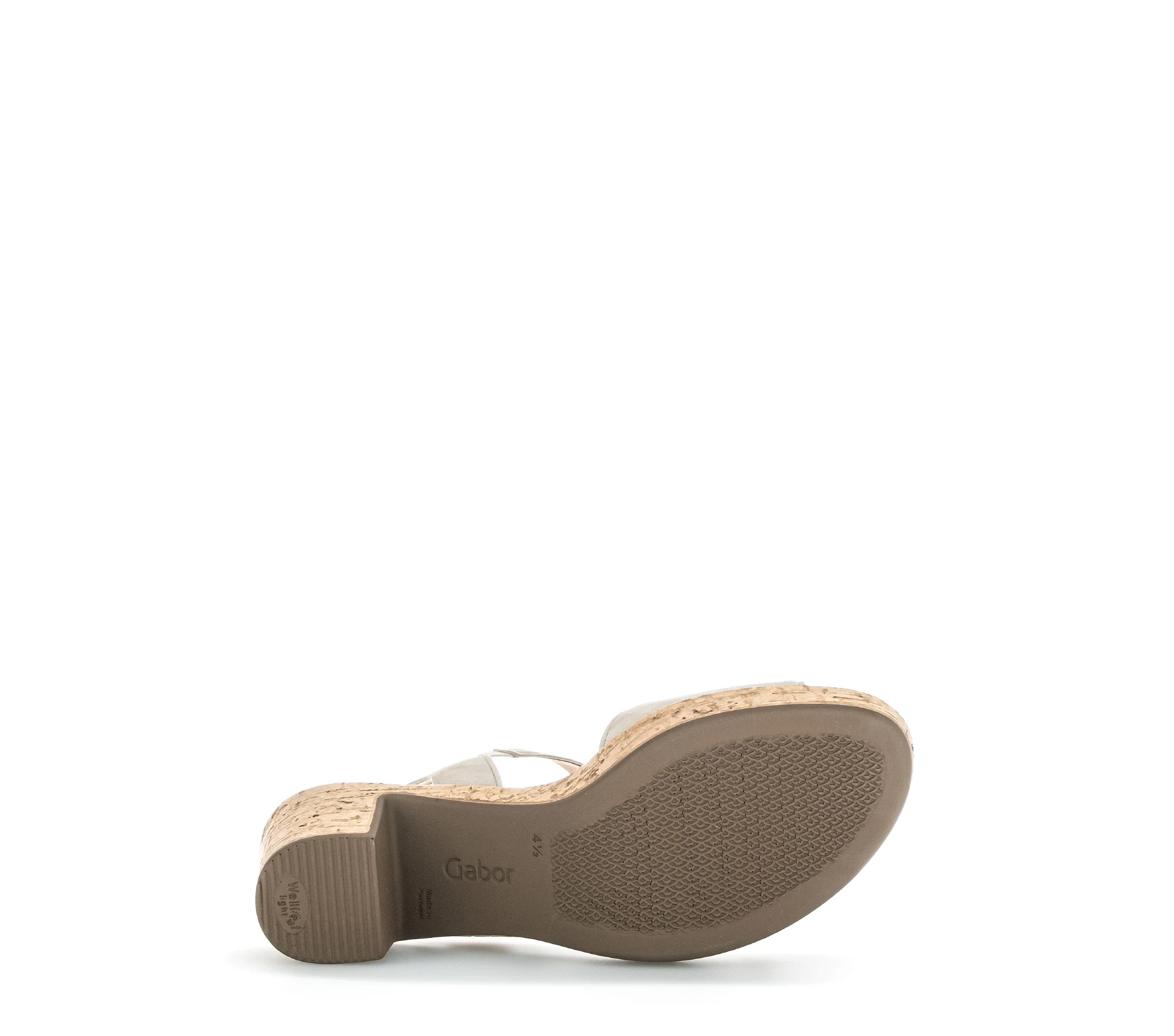 Sandales beiges en cuir velours - Image 6