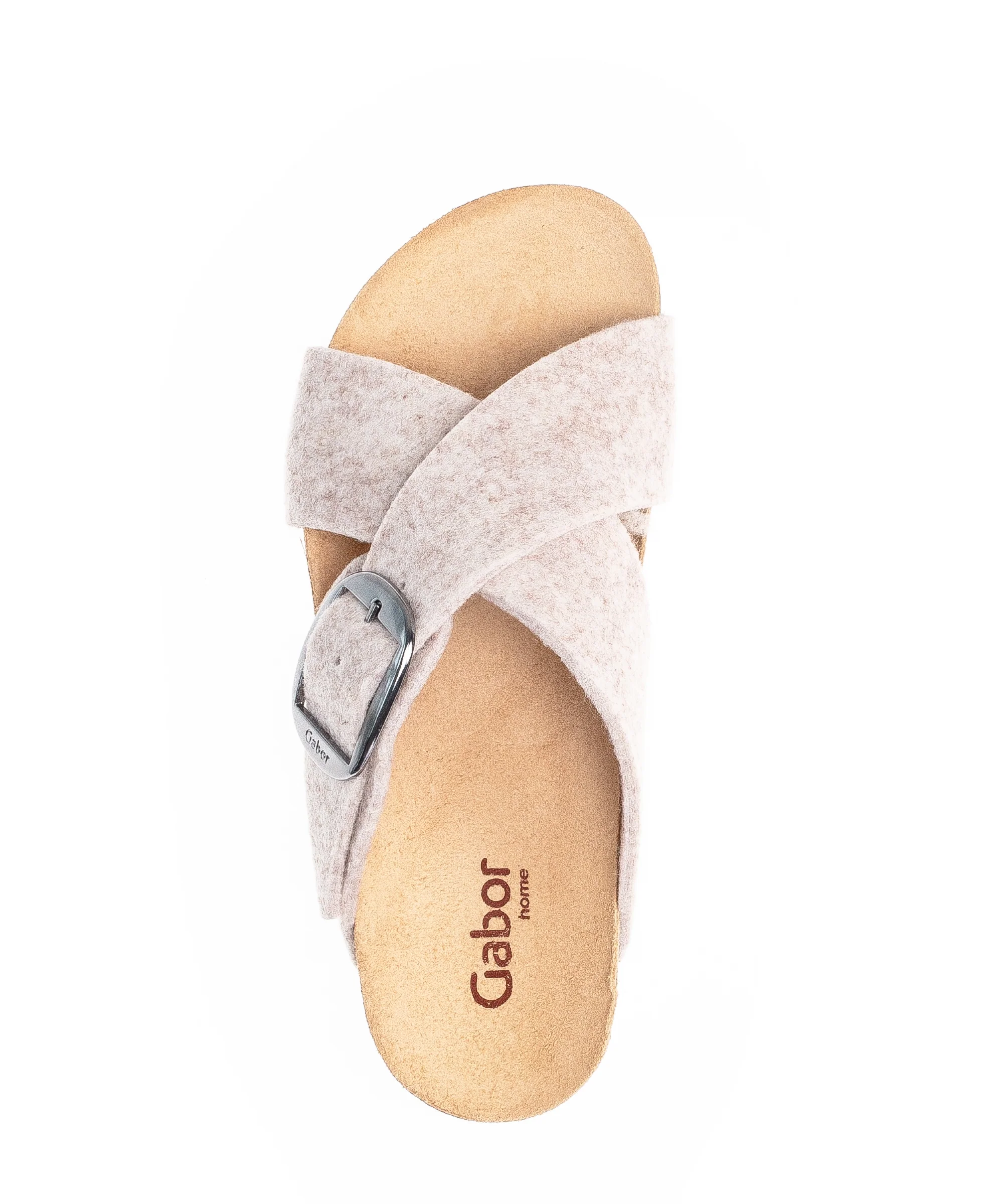 Sandales beiges en textile - Image 2