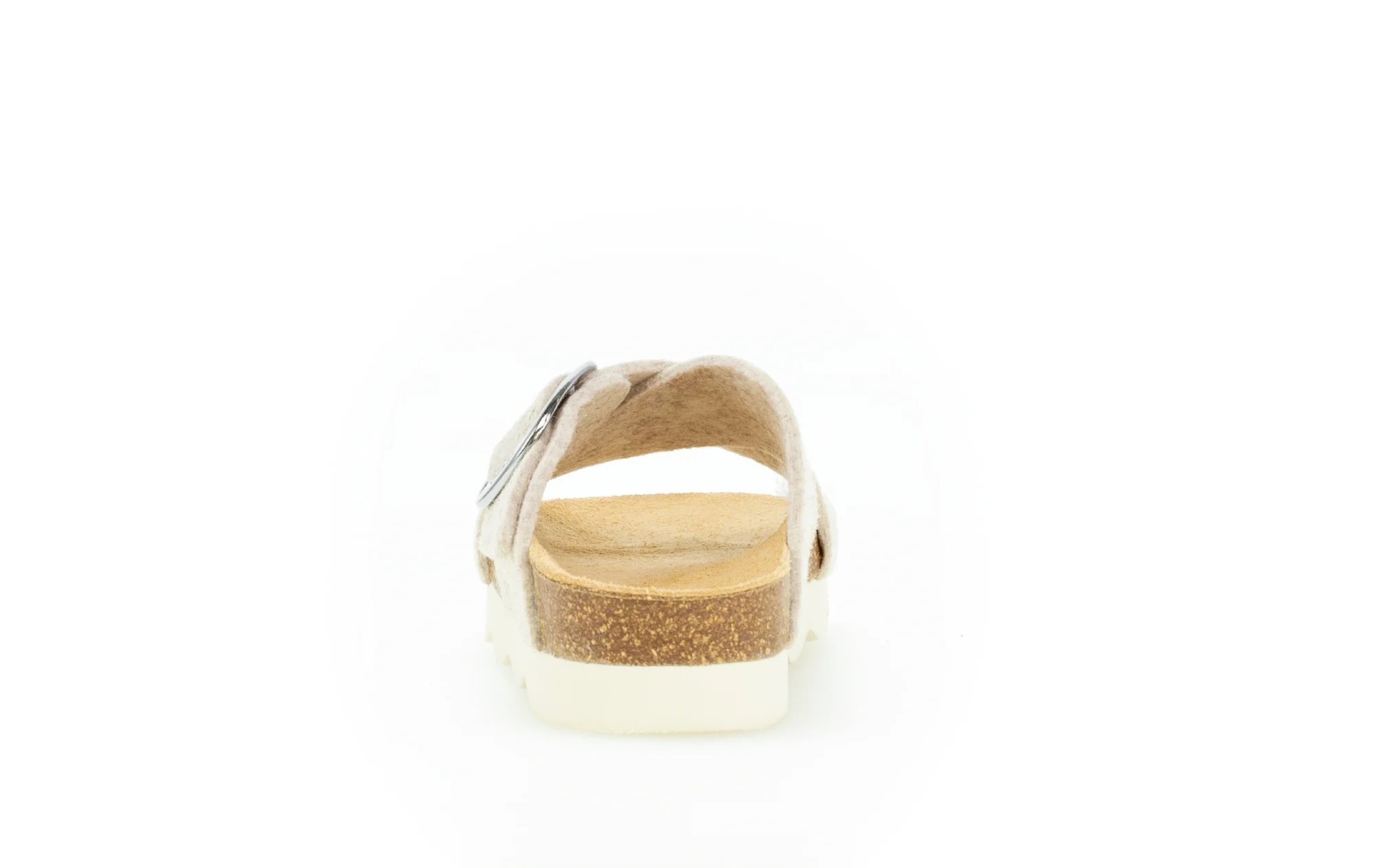 Sandales beiges en textile - Image 3