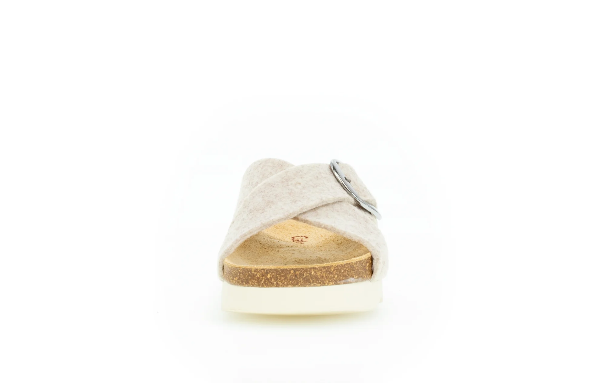 Sandales beiges en textile - Image 5