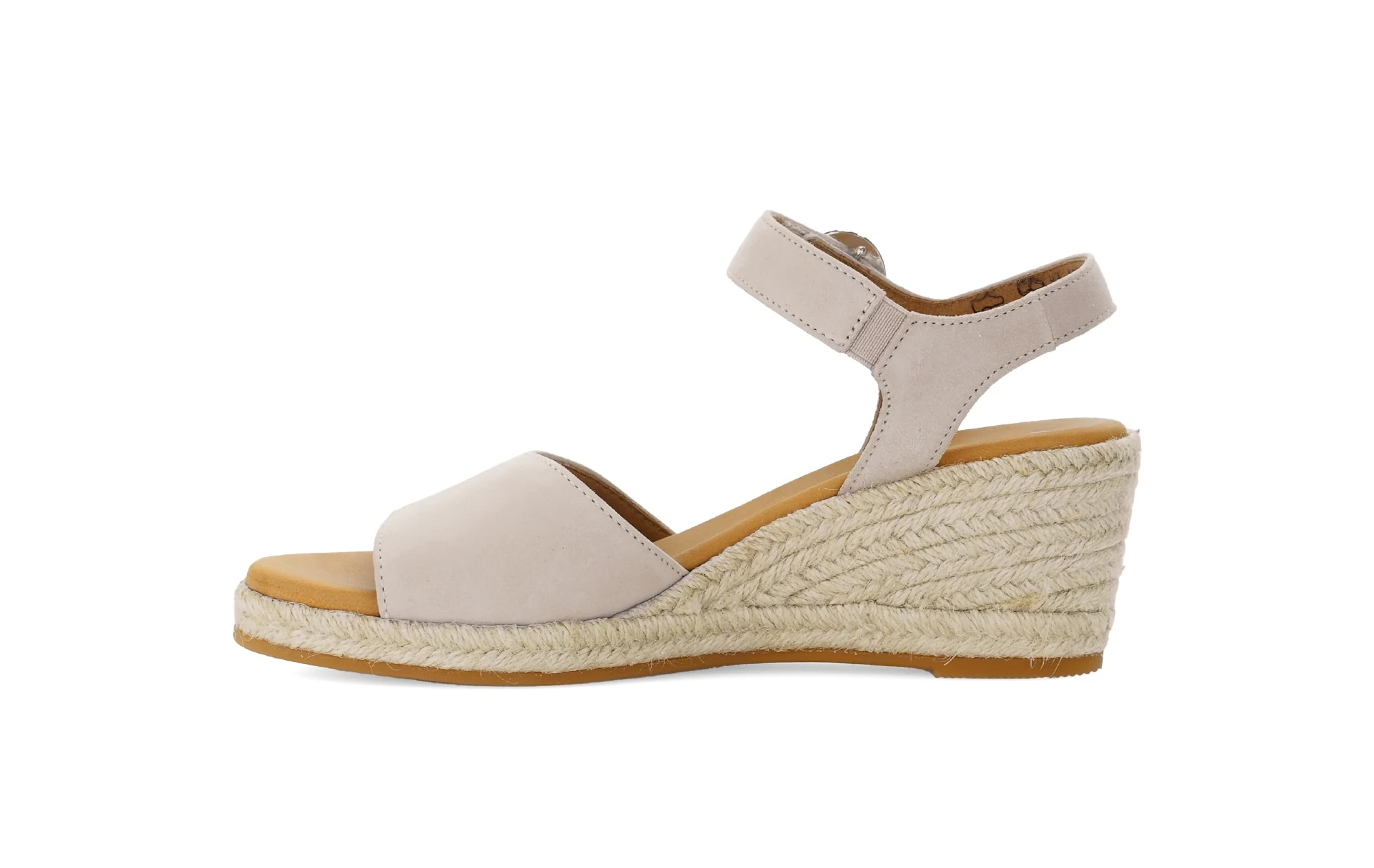 Sandales beiges en velours - Image 2