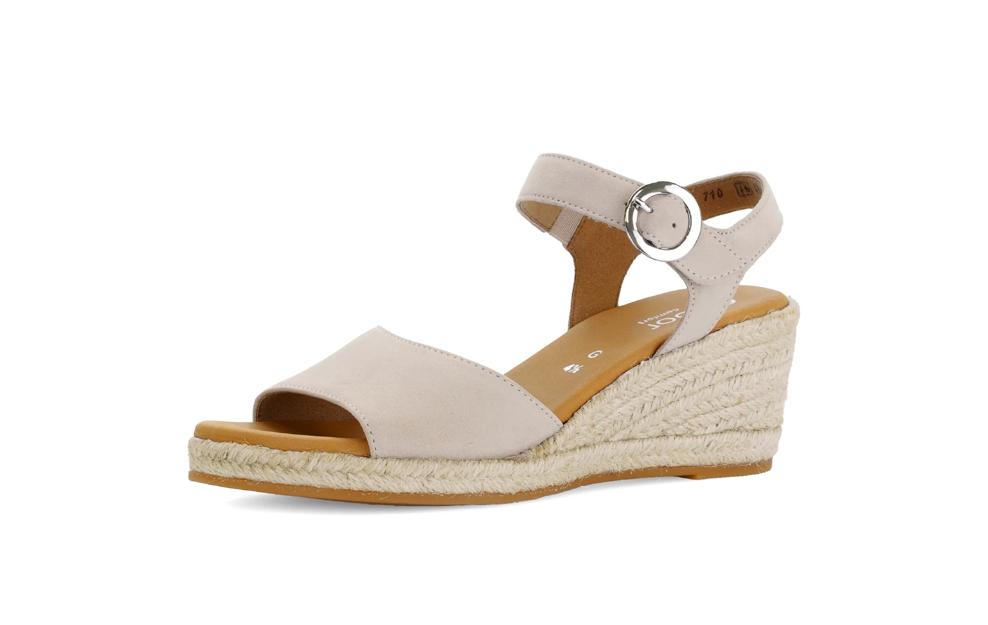 Sandales beiges en velours - Image 6