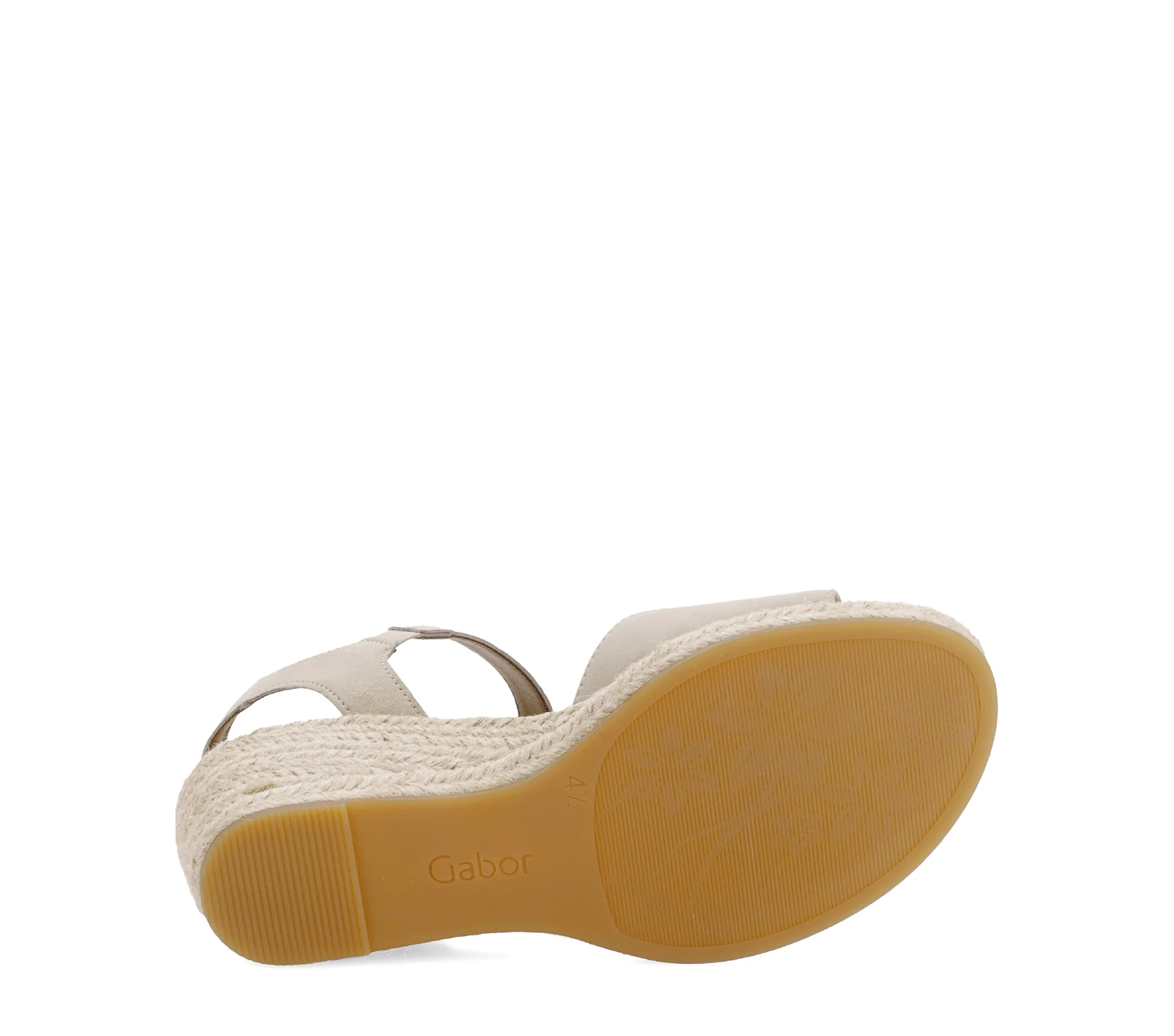 Sandales beiges en velours - Image 7