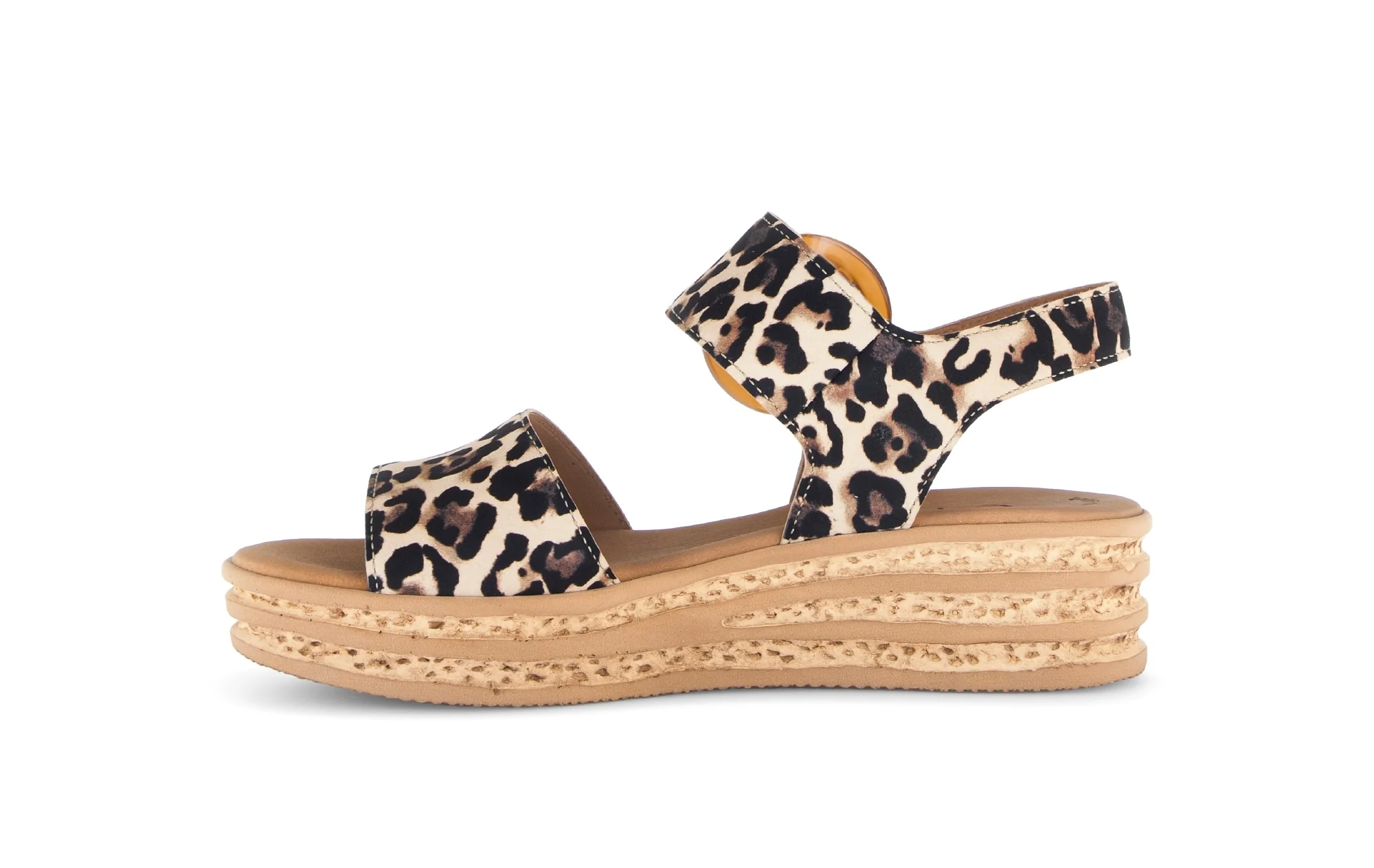 Sandales beiges en velours - Image 2