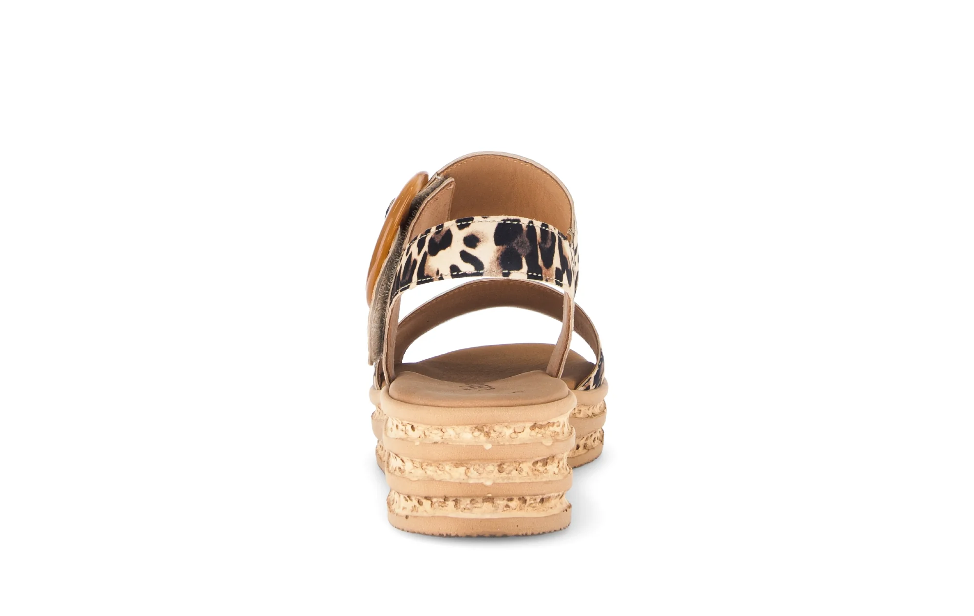 Sandales beiges en velours - Image 4